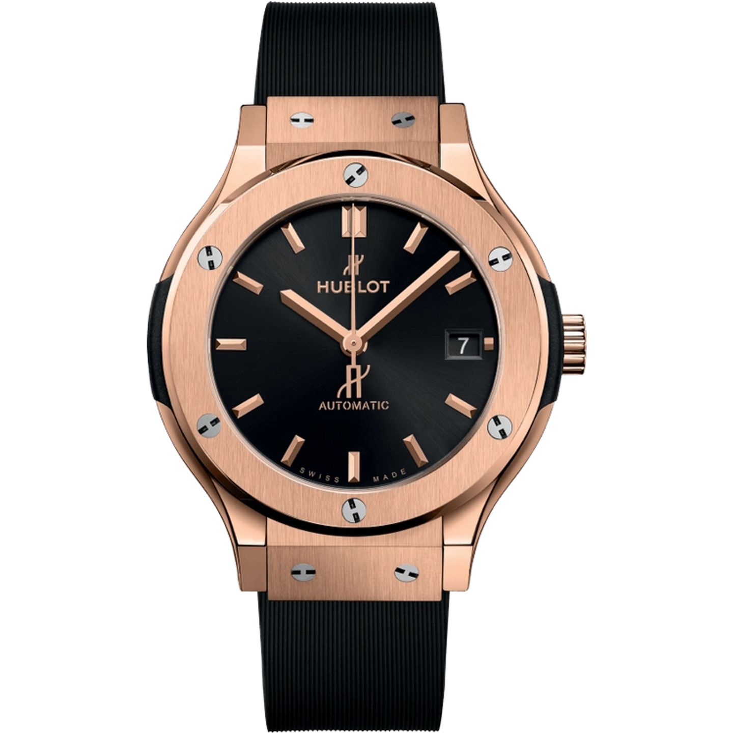 Hublot Classic Fusion 565.OX.1480.RX (2025) - Black dial 38 mm Rose Gold case (1/1)