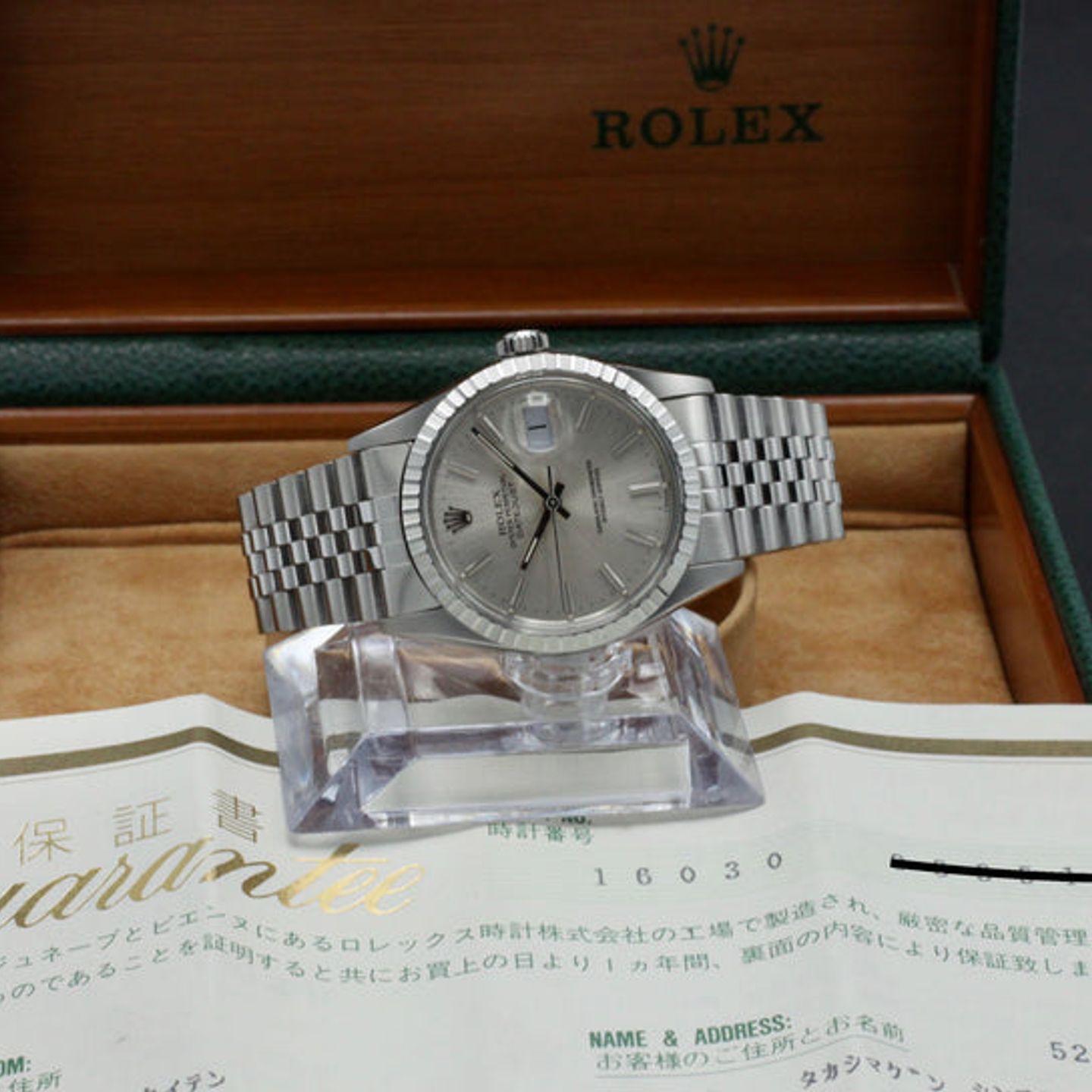 Rolex Datejust 36 16030 (1996) - Silver dial 36 mm Steel case (3/7)