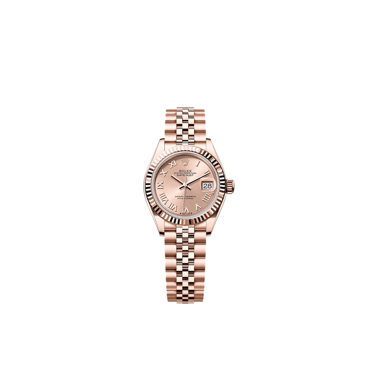 Rolex Lady-Datejust 279175 (2025) - Roze wijzerplaat 28mm Roségoud (1/1)