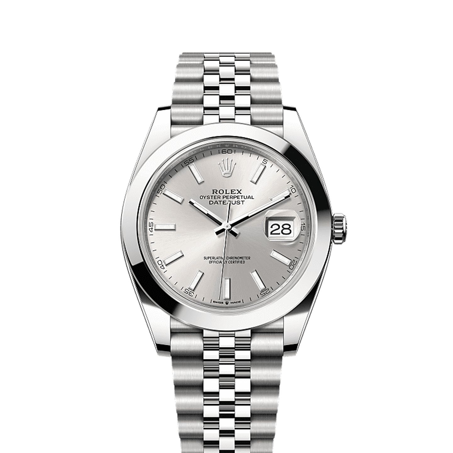 Rolex Datejust 41 126300 (2025) - Zilver wijzerplaat 41mm Staal (1/1)