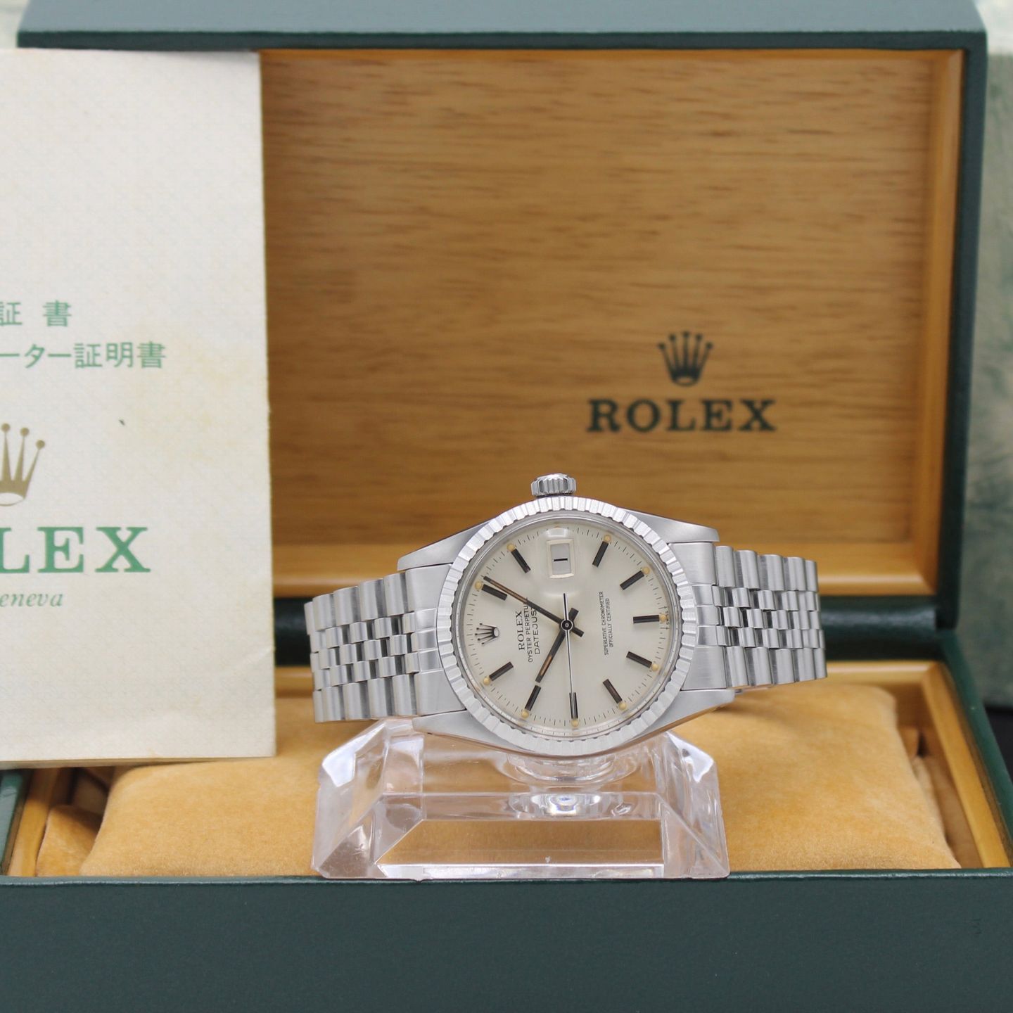 Rolex Datejust 36 16030 (1981) - Zilver wijzerplaat 36mm Staal (3/8)