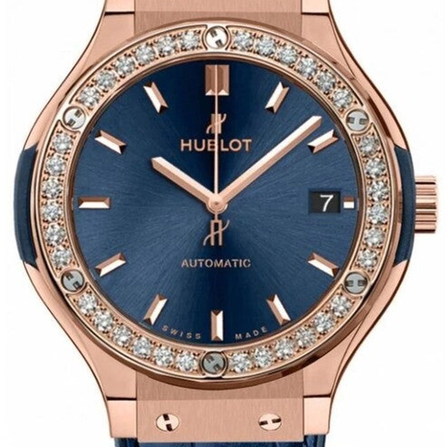 Hublot Classic Fusion 565.OX.7180.LR.1204 (2025) - Blue dial 38 mm Red Gold case (1/1)