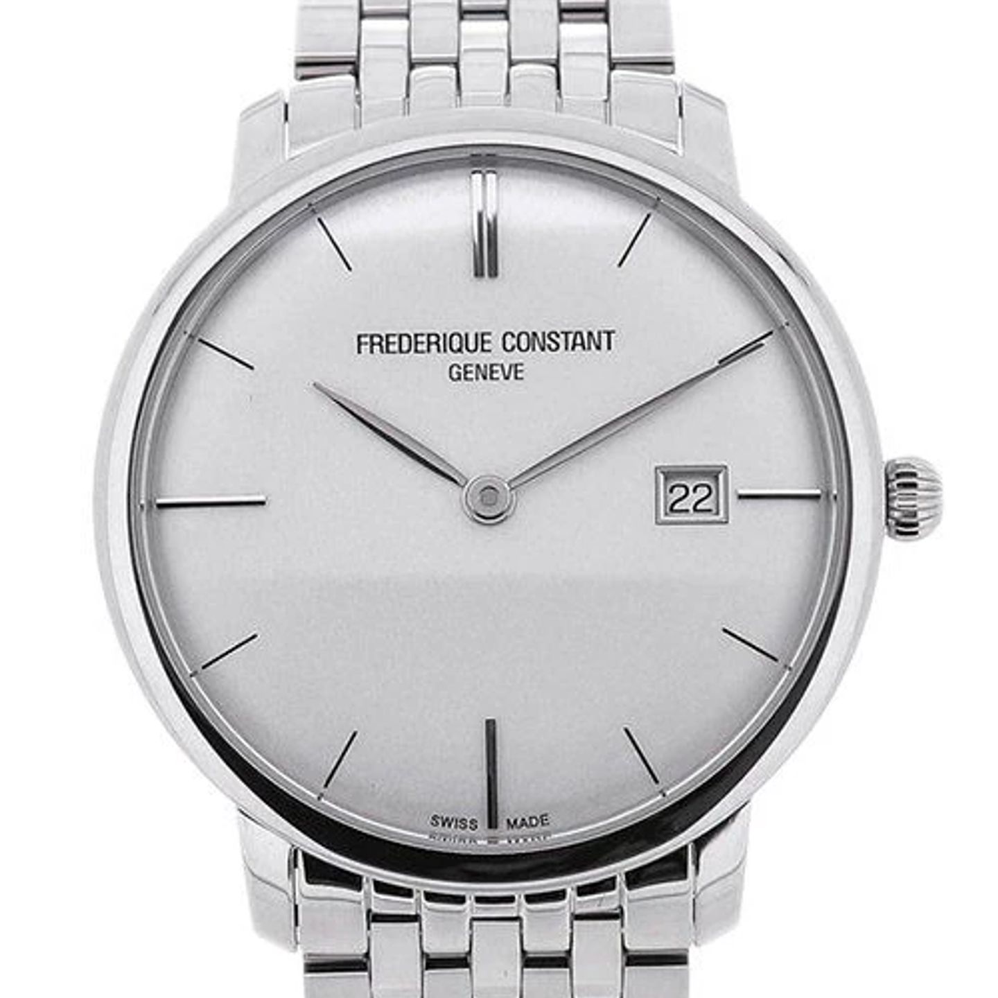 Frederique Constant Slimline Automatic FC-306S4S6B2 (2024) - Zilver wijzerplaat 40mm Staal (1/4)