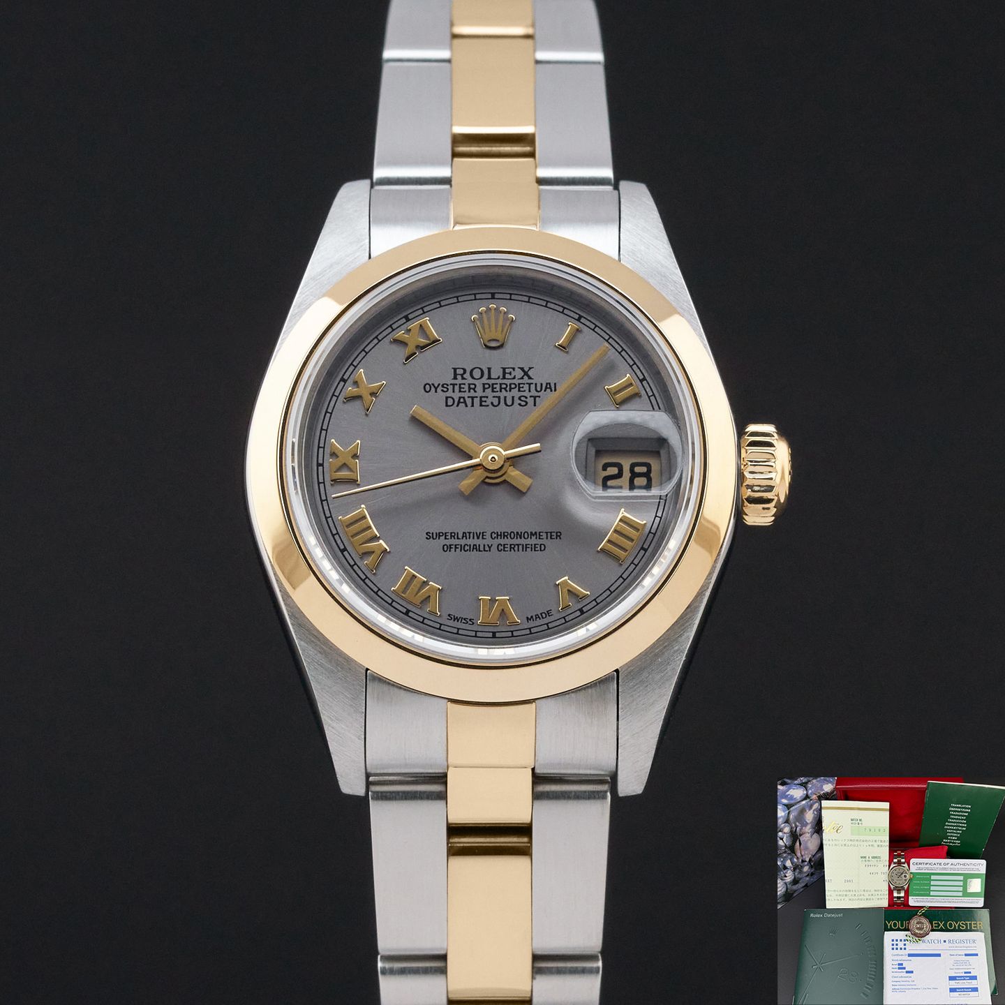 Rolex Lady-Datejust 79163 (2001) - 26 mm Gold/Steel case (1/8)