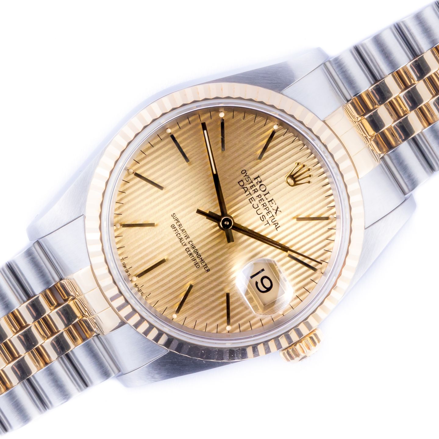 Rolex Datejust 36 16233 (1989) - 36mm Goud/Staal (1/8)