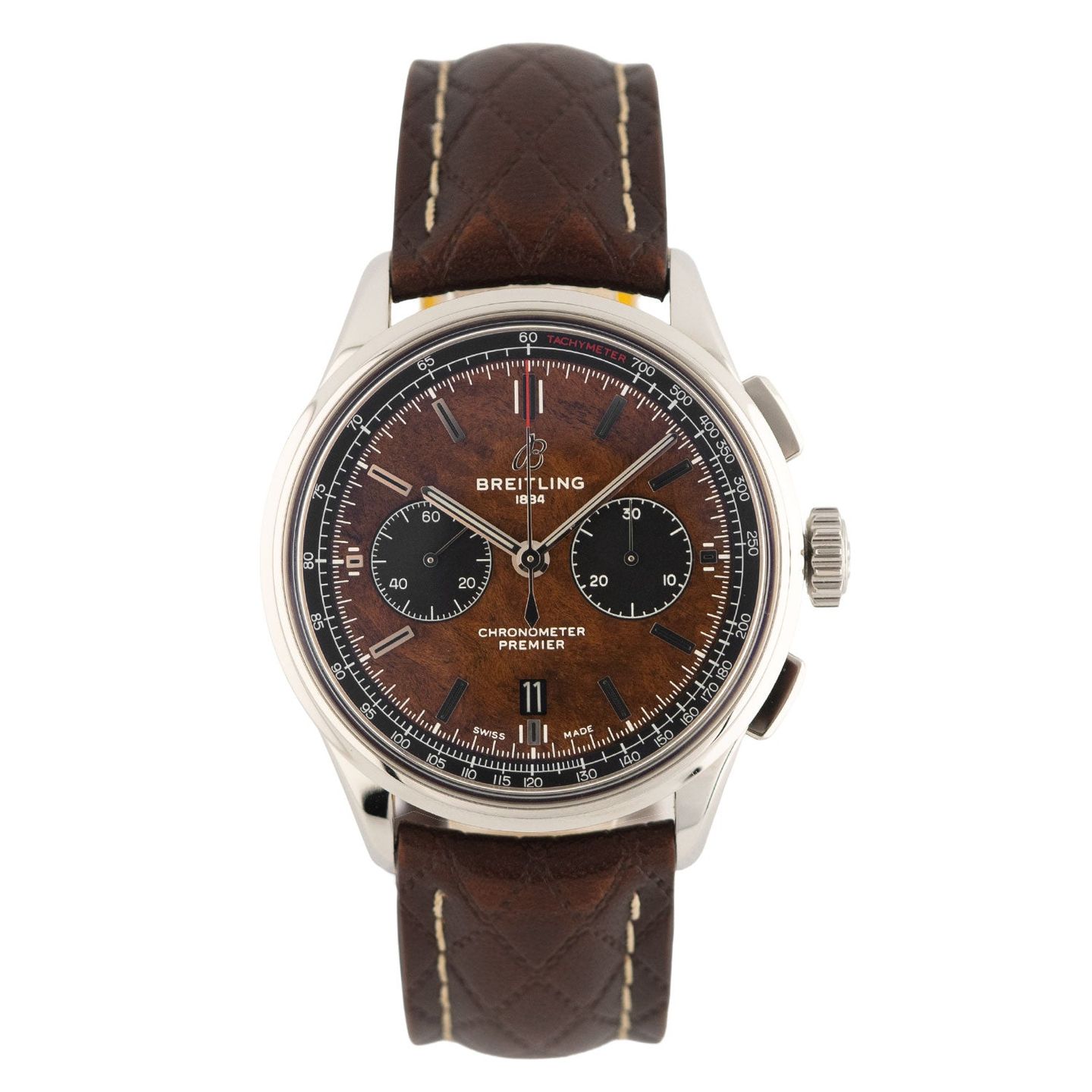 Breitling Premier AB01181A1Q1X1 (2023) - Brons wijzerplaat 42mm Staal (1/8)