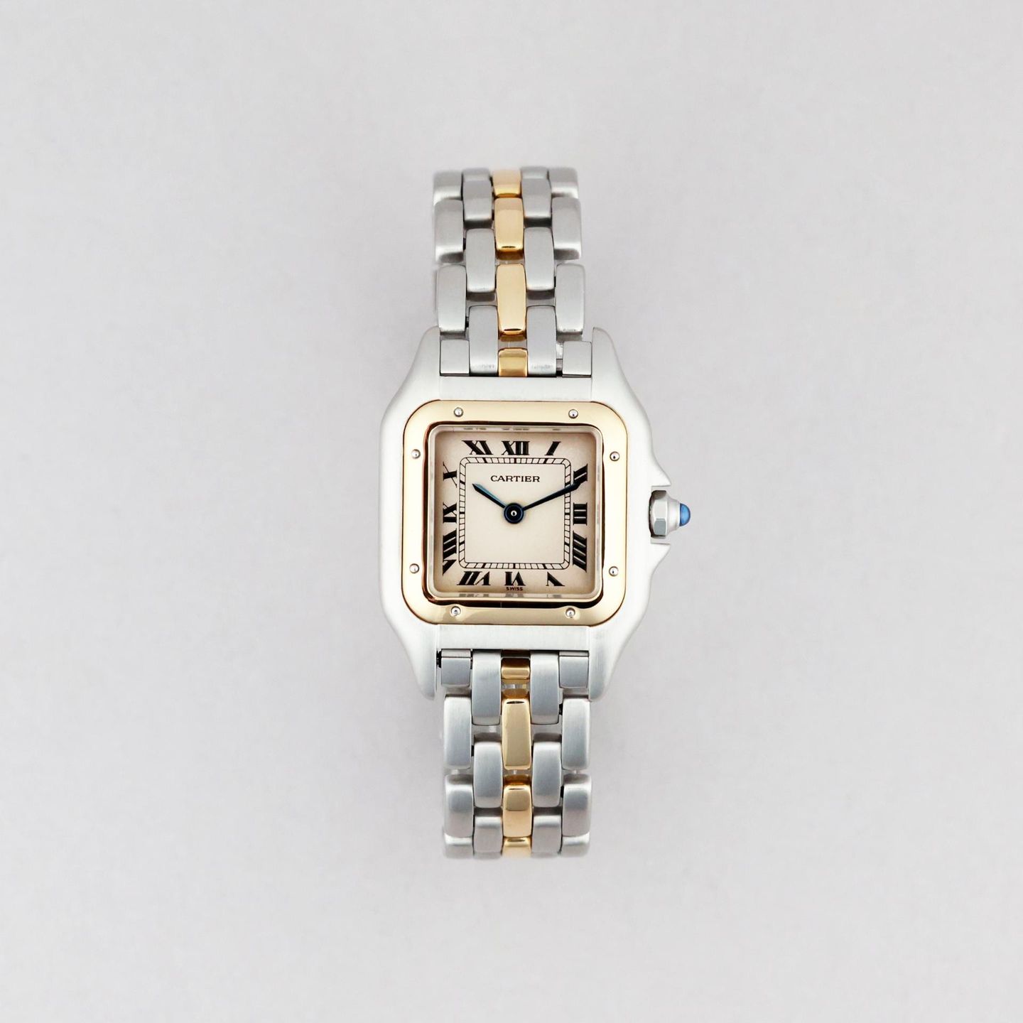 Cartier Panthère 6692 (1992) - White dial 22 mm Gold/Steel case (1/8)