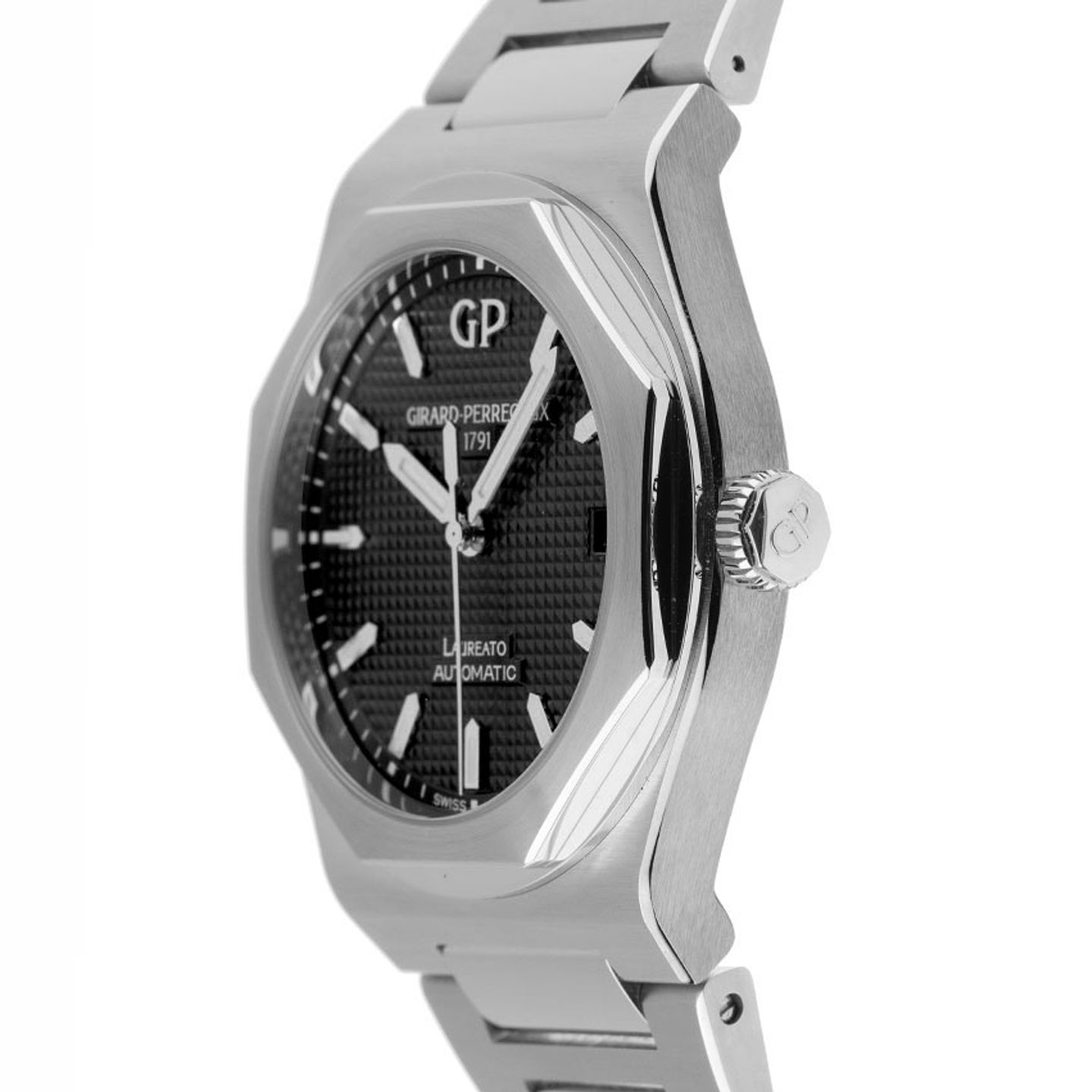 Girard-Perregaux Laureato 81010-11-634-11A (2025) - Black dial 43 mm Steel case (4/7)