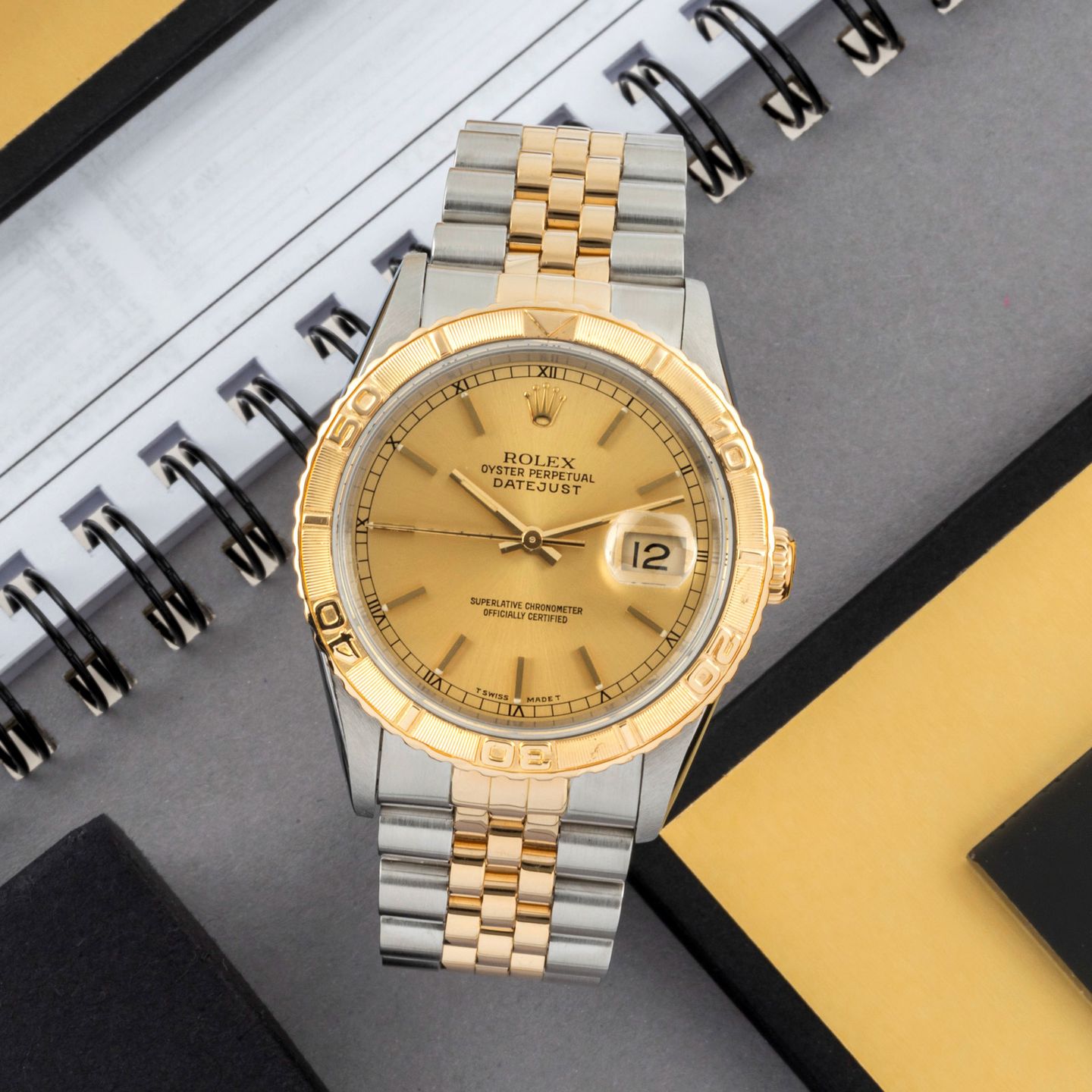 Rolex Datejust Turn-O-Graph 16263 (1990) - 36mm Goud/Staal (1/8)