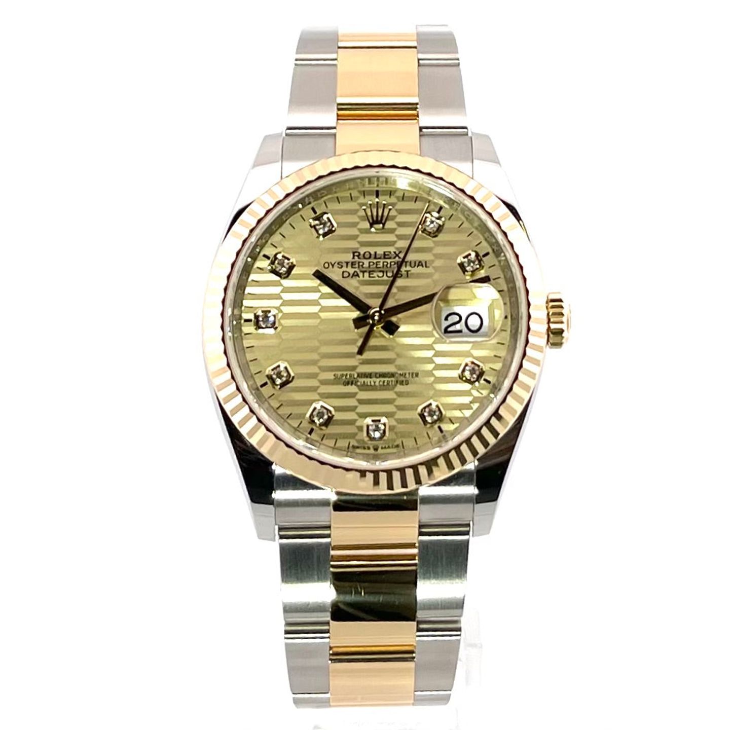 Rolex Datejust 36 126233 (2022) - Champagne wijzerplaat 36mm Staal (1/7)