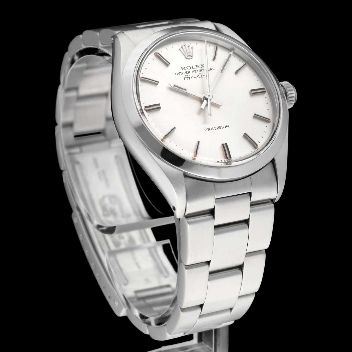 Rolex Air-King 5500 (1978) - Silver dial 34 mm Steel case (5/7)