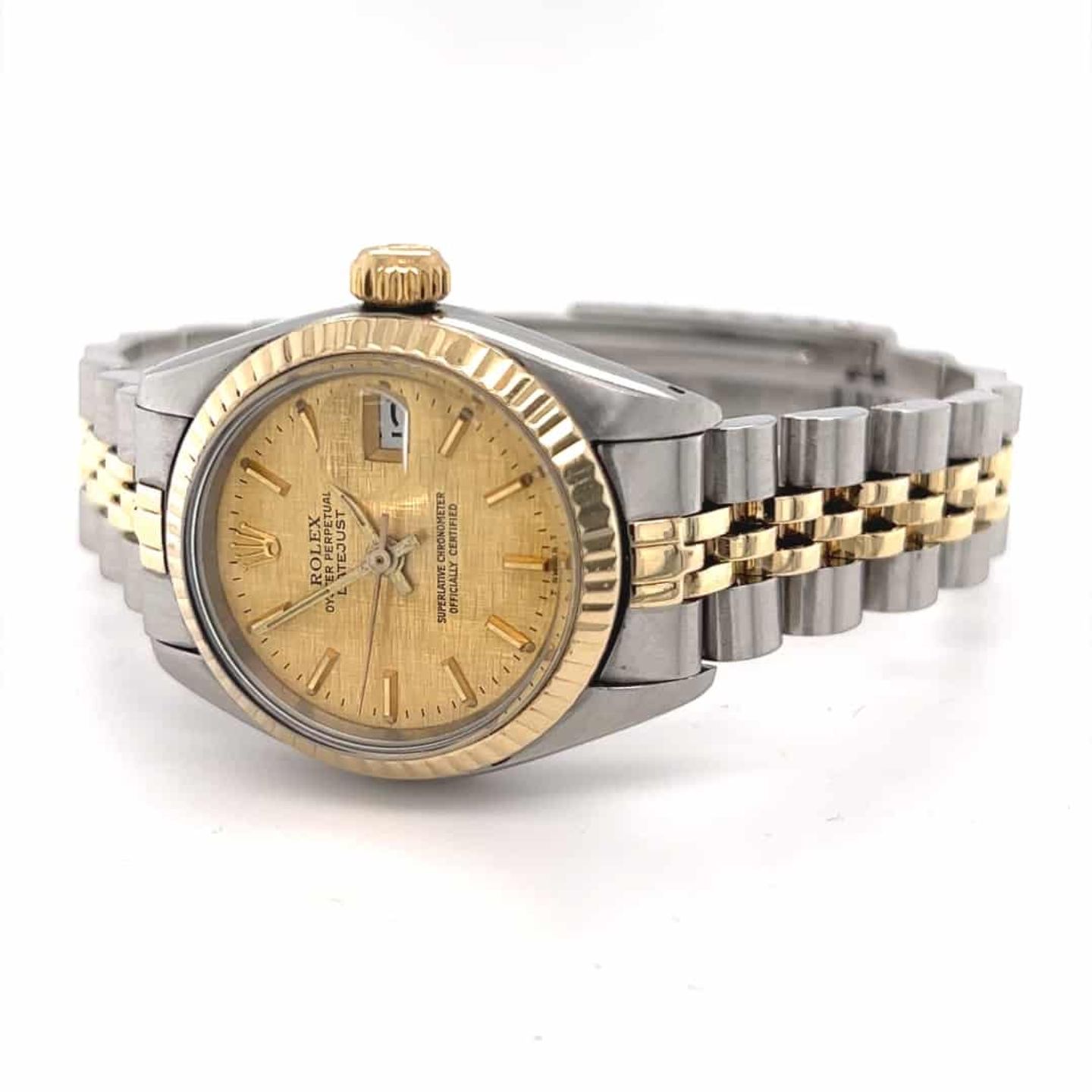 Rolex Lady-Datejust 6917 (1980) - Champagne dial 26 mm Gold/Steel case (4/8)