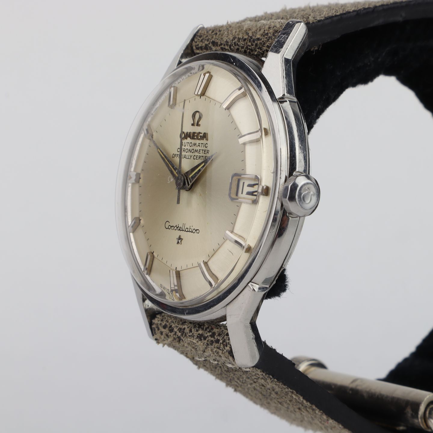 Omega Constellation 2517.50.00 (2010) - Zwart wijzerplaat 39mm Staal (4/8)