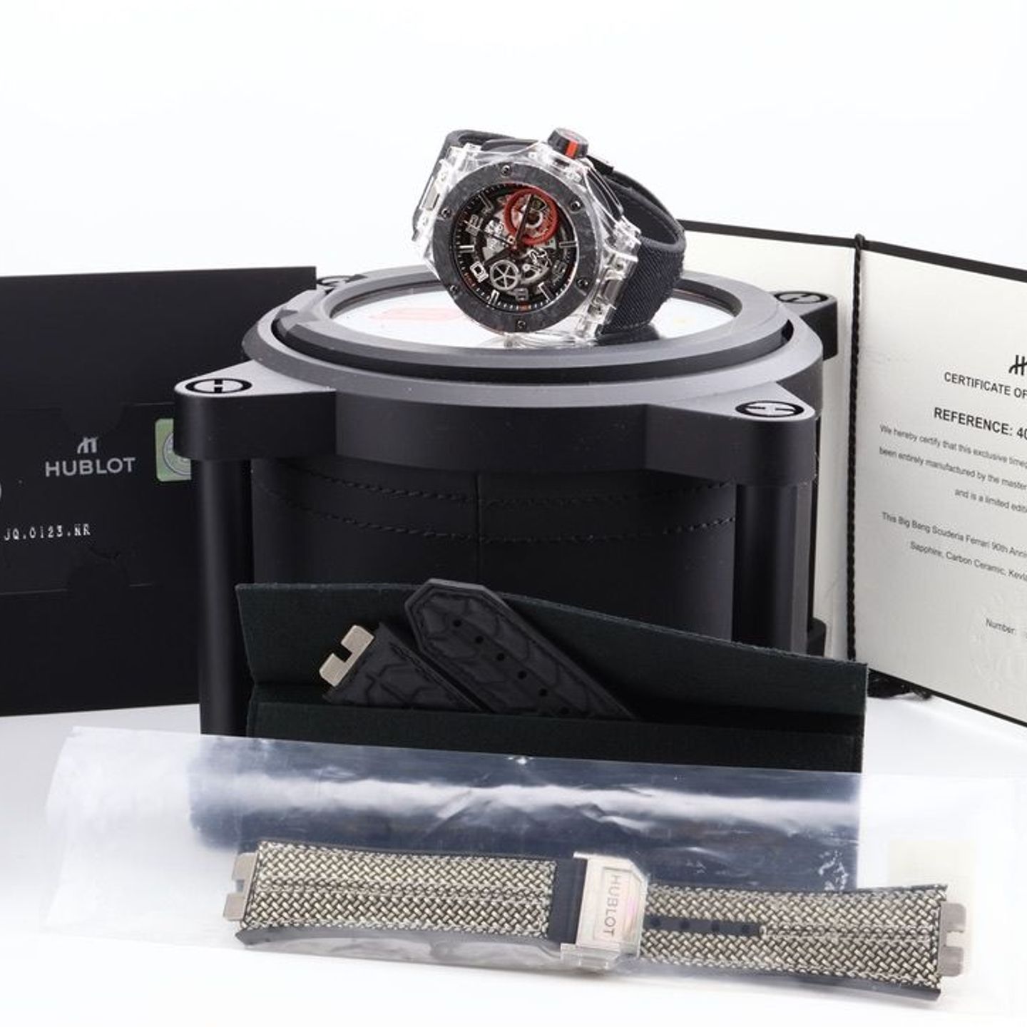 Hublot Big Bang Ferrari 402.JQ.0123.NR (2020) - Transparent dial 45 mm Ceramic case (13/16)