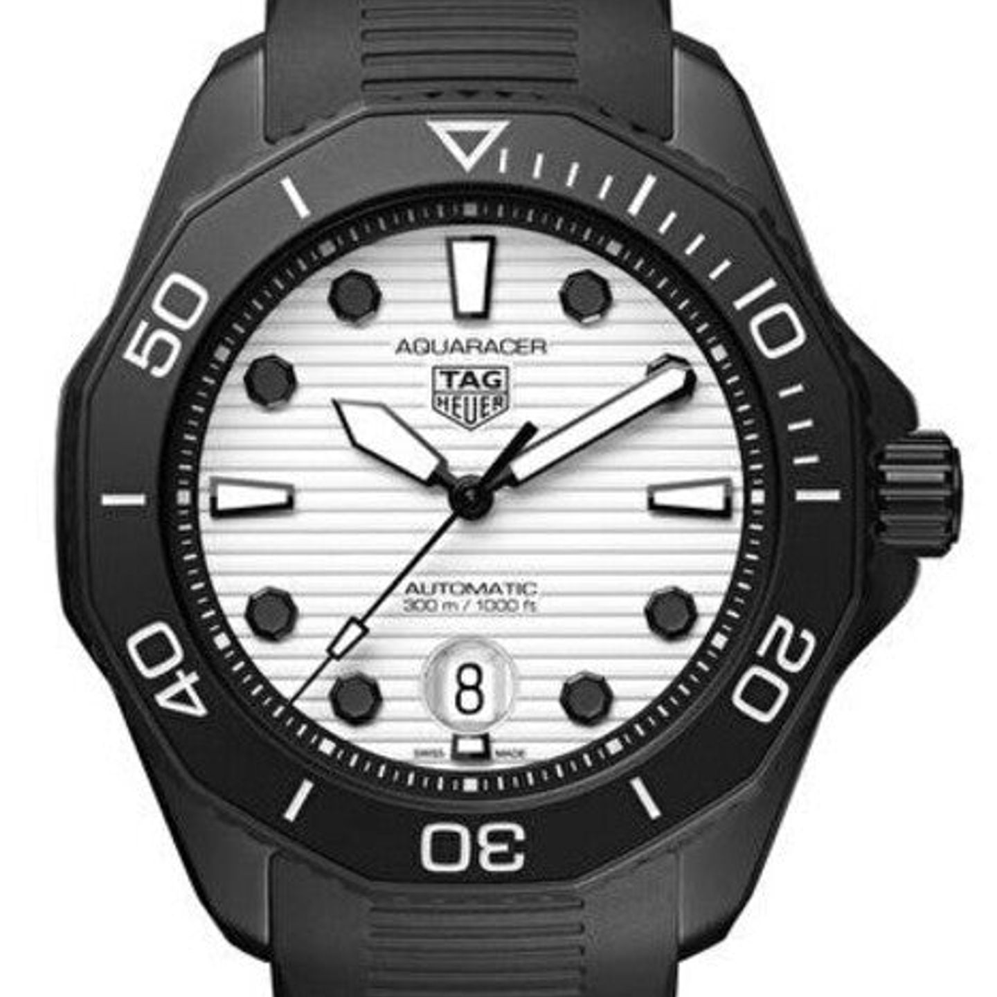 TAG Heuer Aquaracer 300M WBP201D.FT6197 (2025) - Zwart wijzerplaat 43mm Staal (1/1)