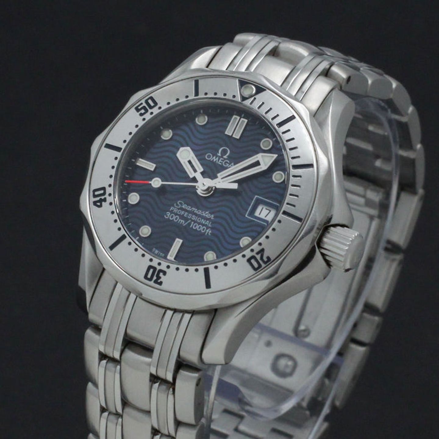 Omega Seamaster 2582.8 (1999) - Blauw wijzerplaat 28mm Staal (7/7)