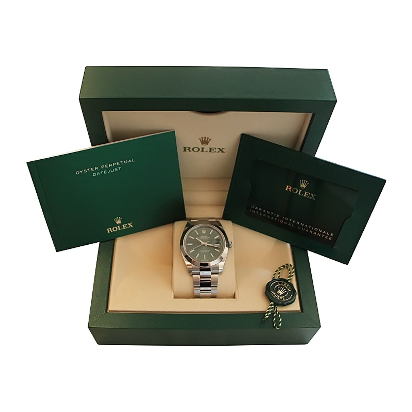 Rolex Datejust 41 126300 (2024) - Groen wijzerplaat 41mm Staal (4/4)