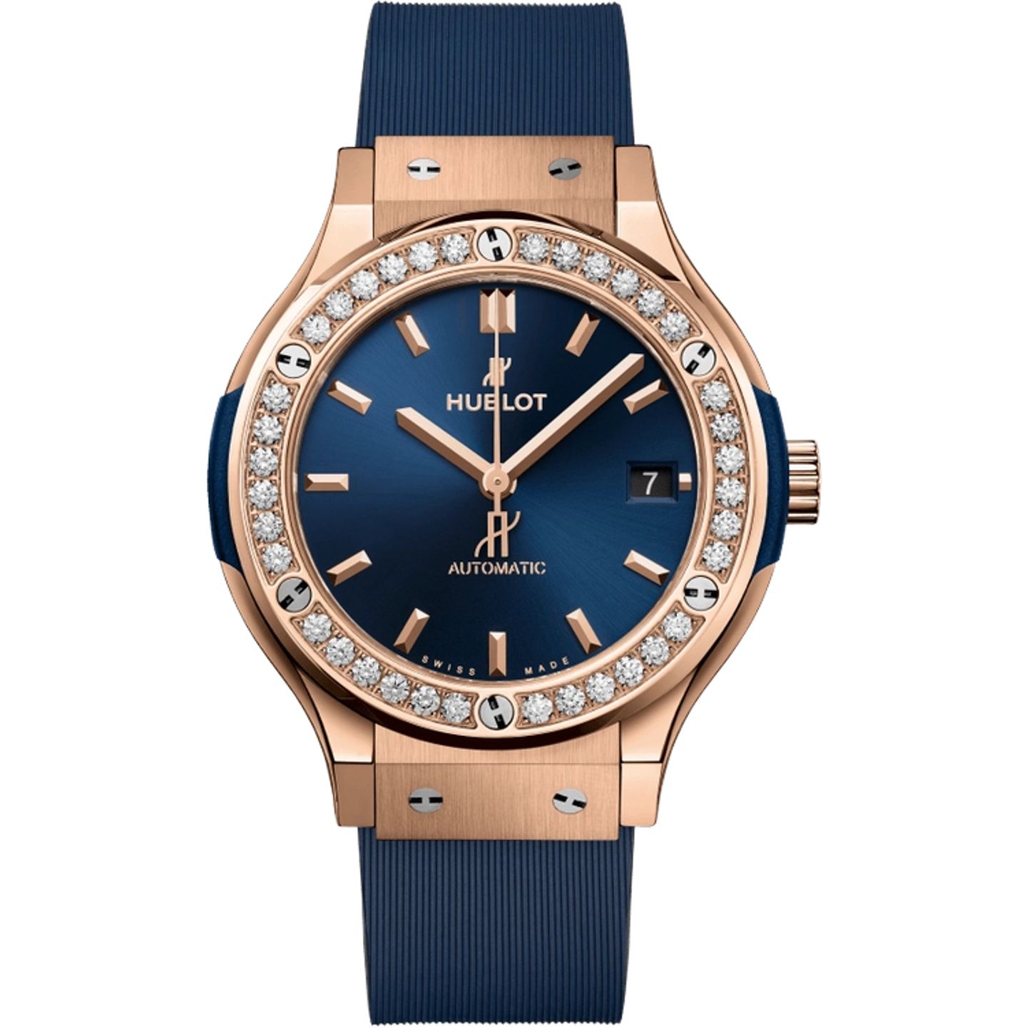 Hublot Classic Fusion Blue 565.OX.7180.RX.1204 (2025) - Blue dial 38 mm Rose Gold case (1/1)