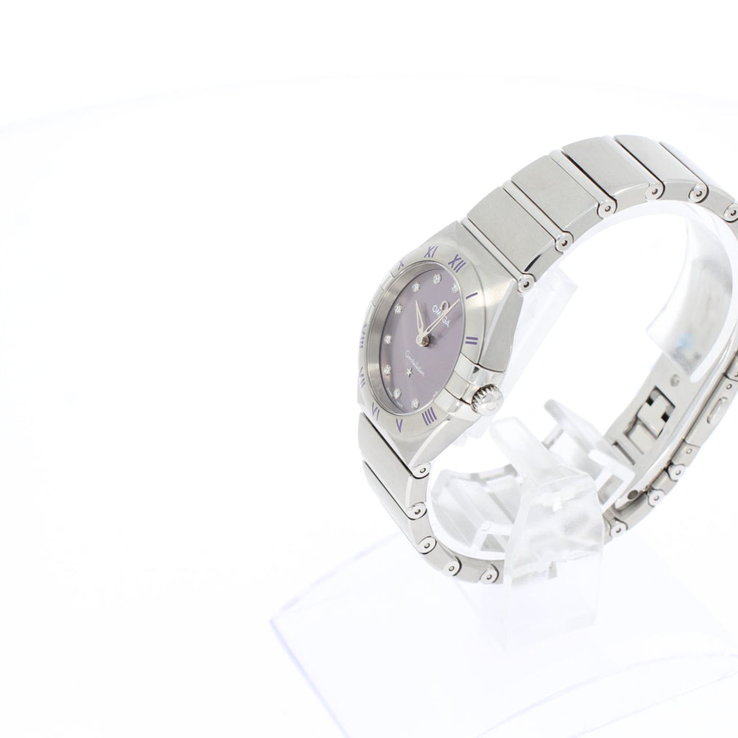 Omega Constellation Quartz 131.10.28.60.60.002 (2025) - Paars wijzerplaat 28mm Staal (2/4)