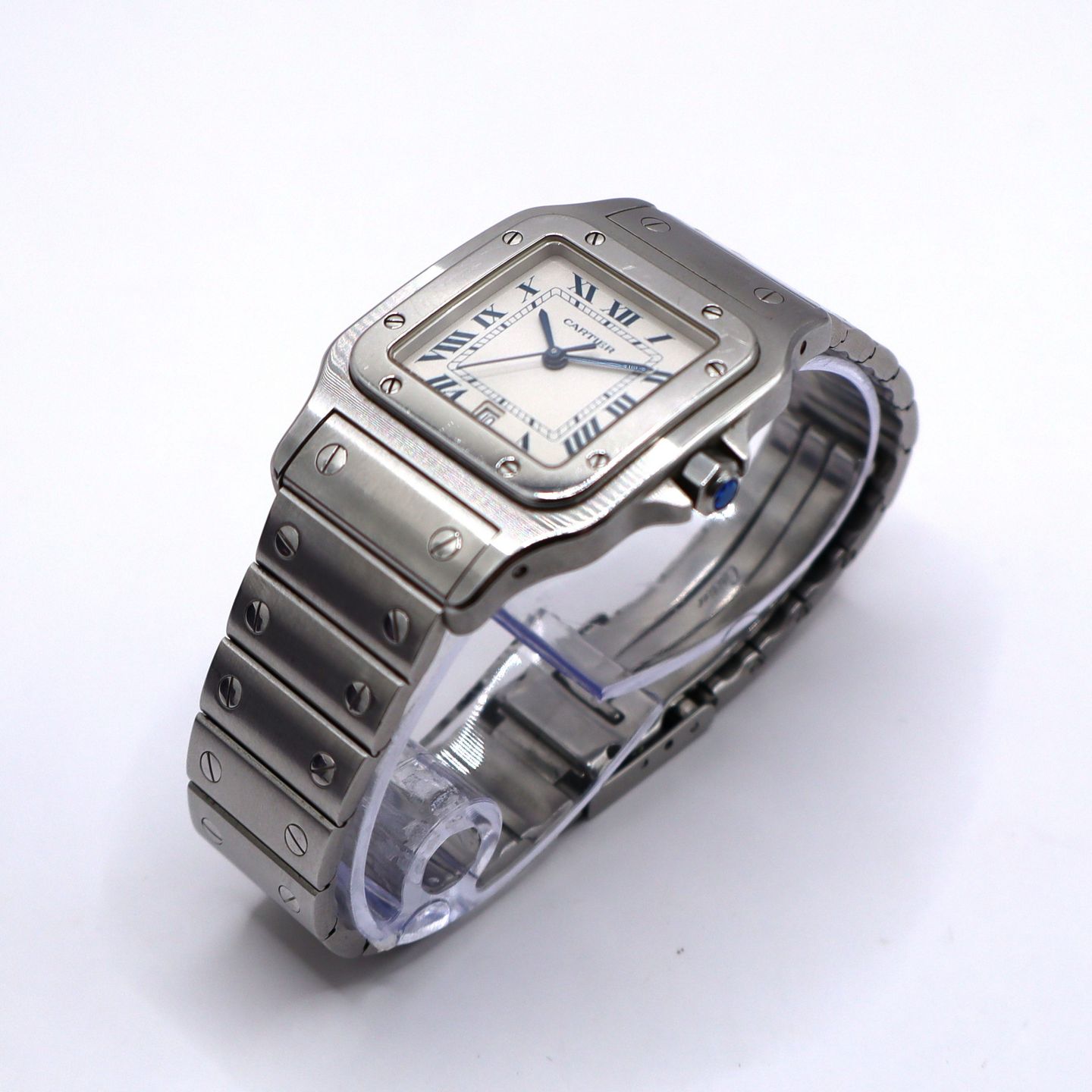 Cartier Santos Galbée 1564 (Unknown (random serial)) - White dial 29 mm Steel case (4/6)