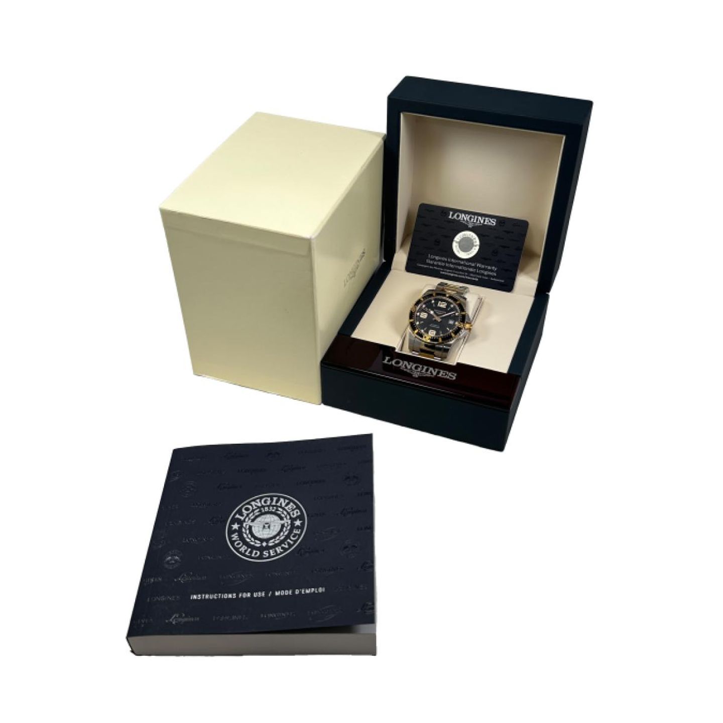 Longines HydroConquest L3.742.3.56.7 (2022) - Zwart wijzerplaat 41mm Staal (5/5)