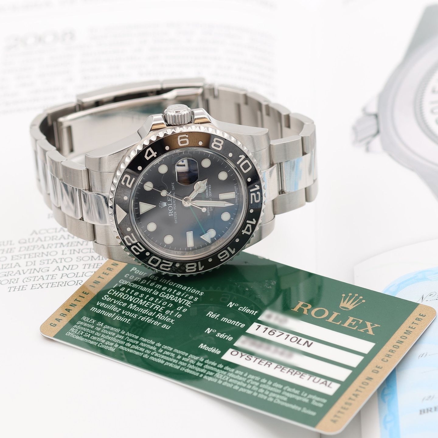 Rolex GMT-Master II 116710LN (Unknown (random serial)) - Black dial 40 mm Steel case (6/8)