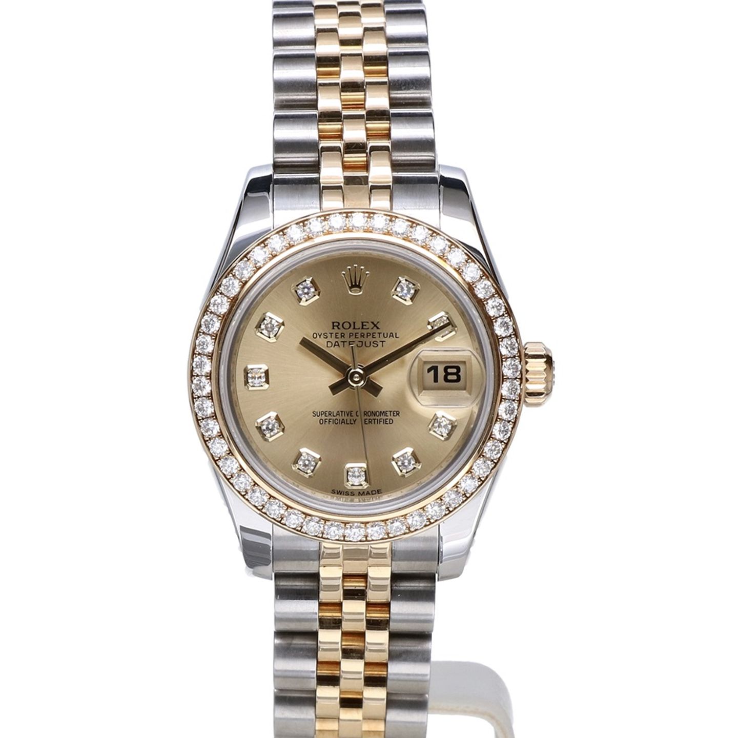 Rolex Lady-Datejust 279383RBR (2022) - Pearl dial 28 mm Gold/Steel case (6/8)