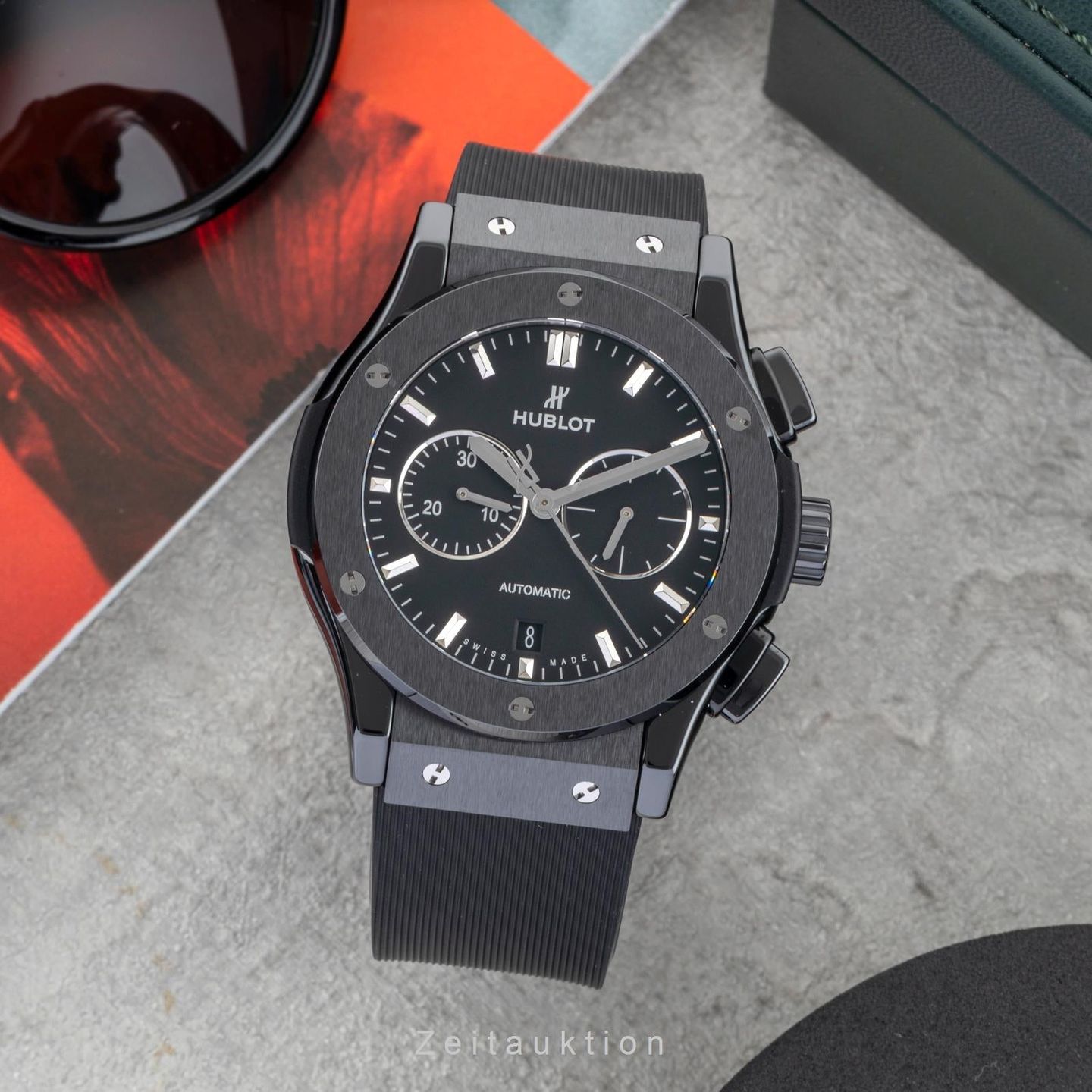 Hublot Classic Fusion Chronograph 541.CM.1171.RX (2018) - Zwart wijzerplaat 42mm Keramiek (3/8)