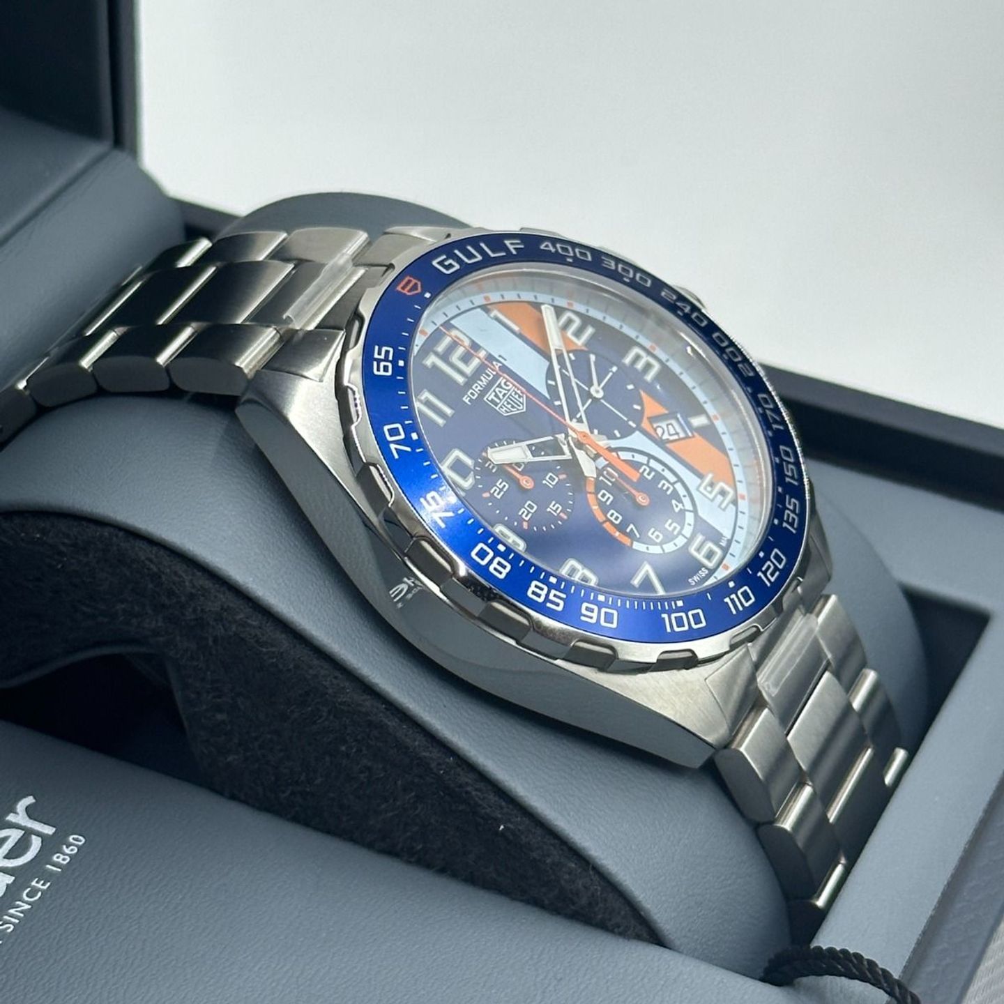 TAG Heuer Formula 1 Quartz CAZ101AT.BA0842 (2023) - Blue dial 43 mm Steel case (6/8)