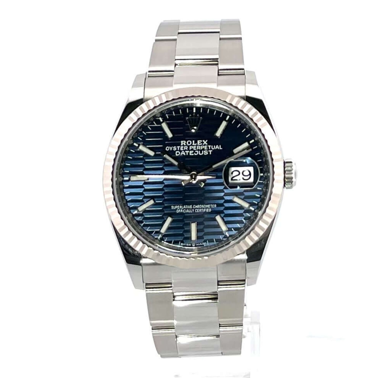 Rolex Datejust 36 126234 (2023) - Blauw wijzerplaat 36mm Staal (2/8)