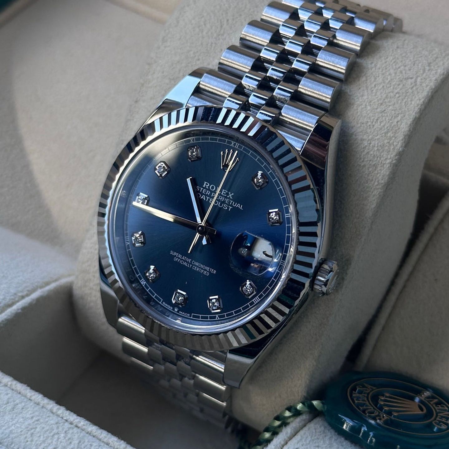 Rolex Datejust 41 126334 (2025) - Blauw wijzerplaat 41mm Staal (1/5)