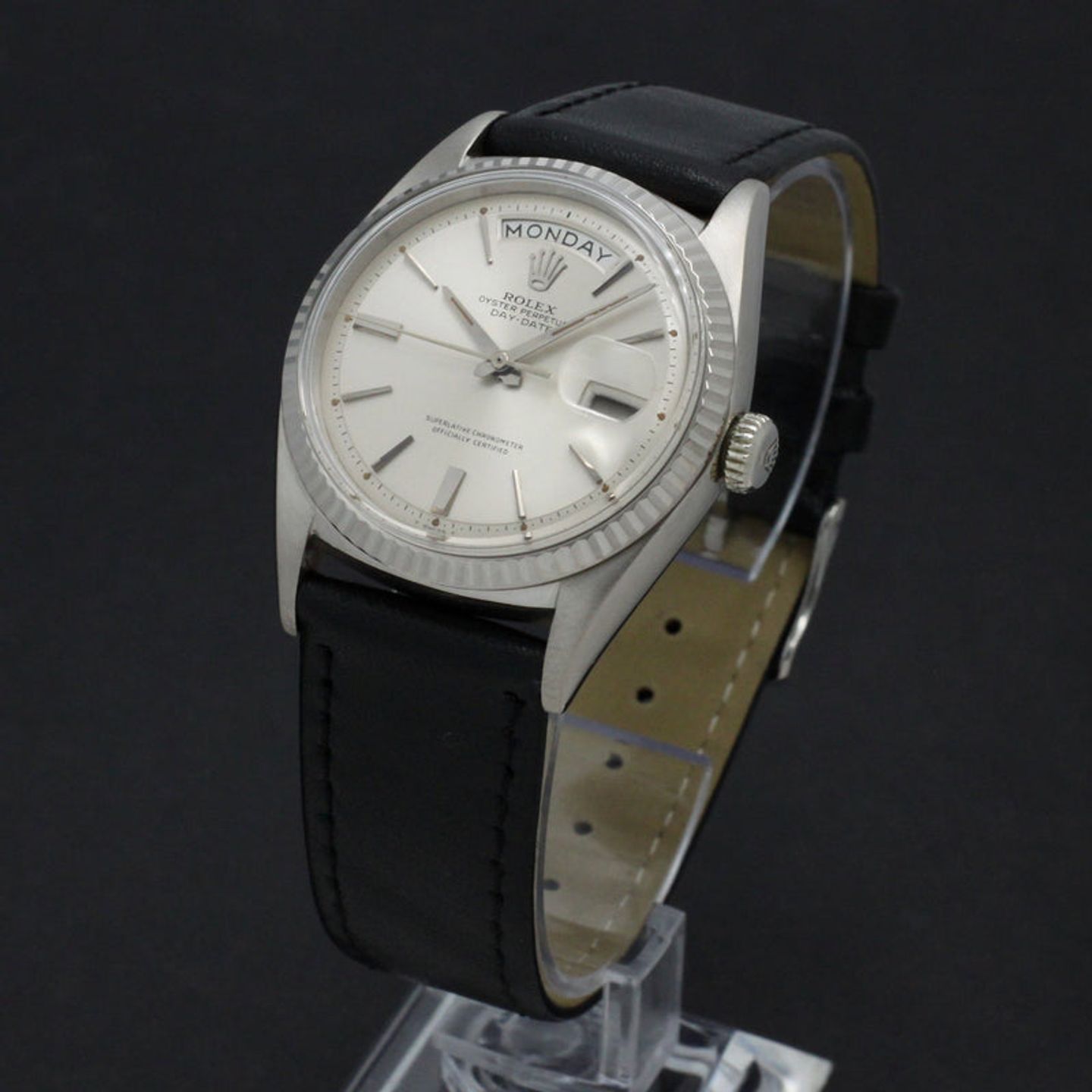 Rolex Day-Date 1803 (1965) - Silver dial 36 mm White Gold case (2/7)