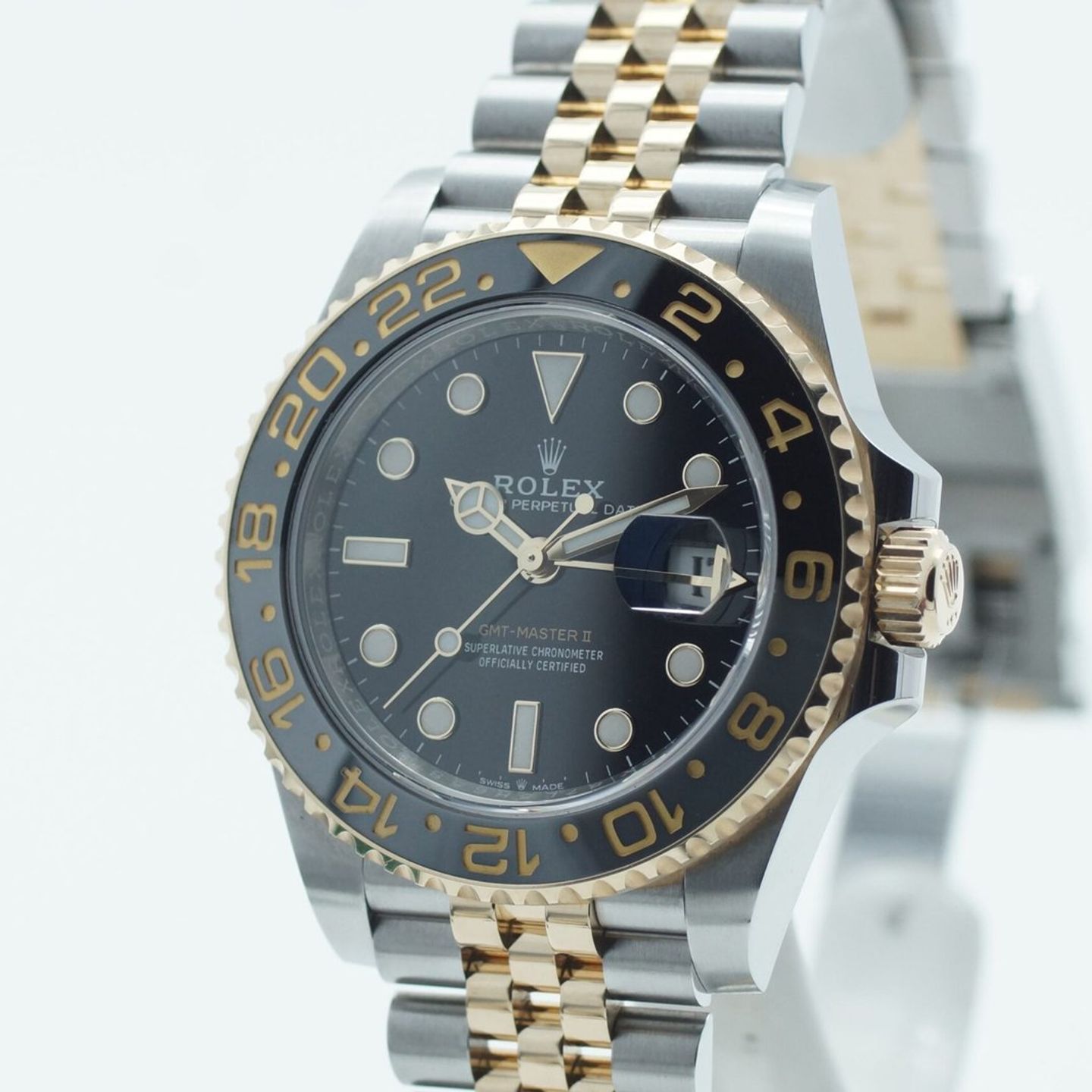 Rolex GMT-Master II 126713GRNR (2023) - Zwart wijzerplaat 40mm Goud/Staal (4/8)