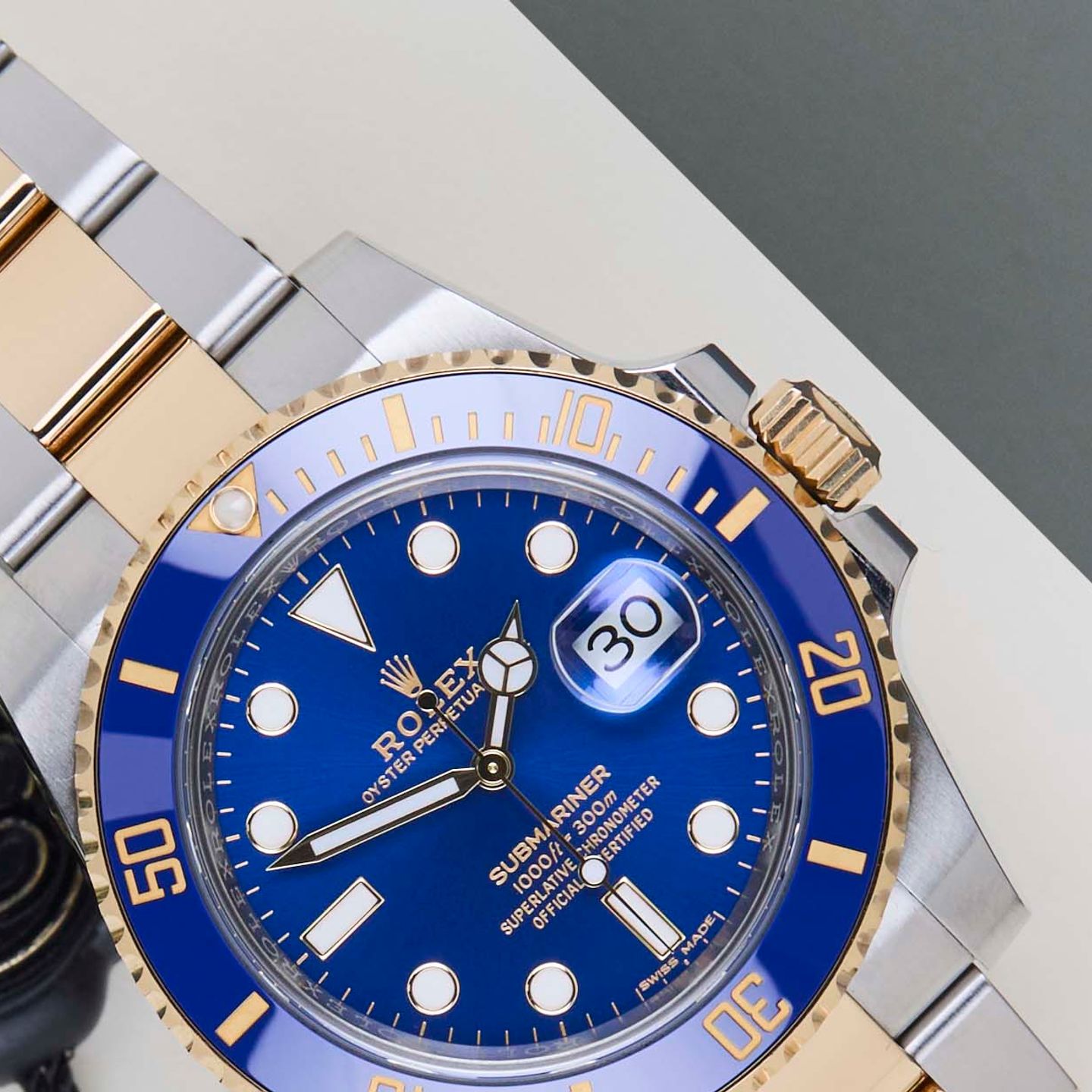 Rolex Submariner Date 116613LB (2020) - Blue dial 40 mm Gold/Steel case (3/8)