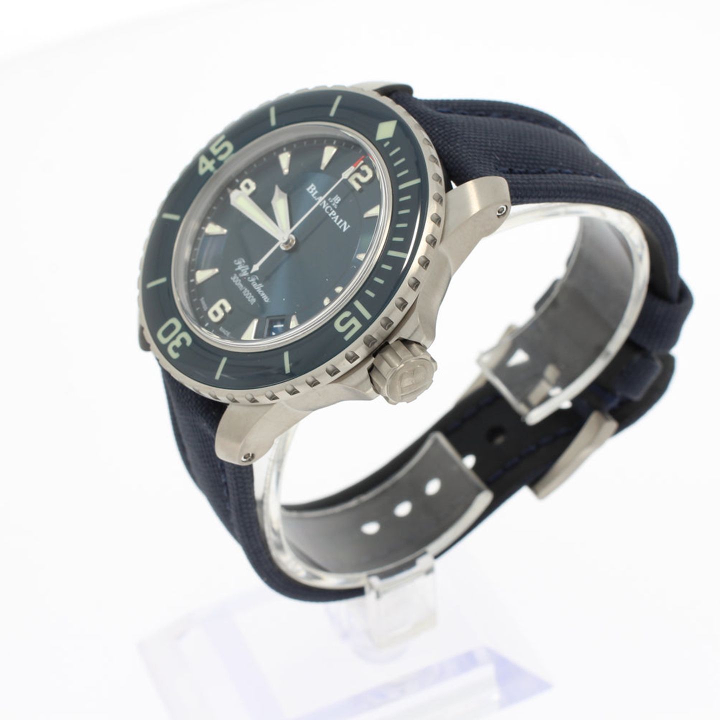 Blancpain Fifty Fathoms 5015-12B40-O52A (2024) - Blauw wijzerplaat 45mm Titanium (2/4)