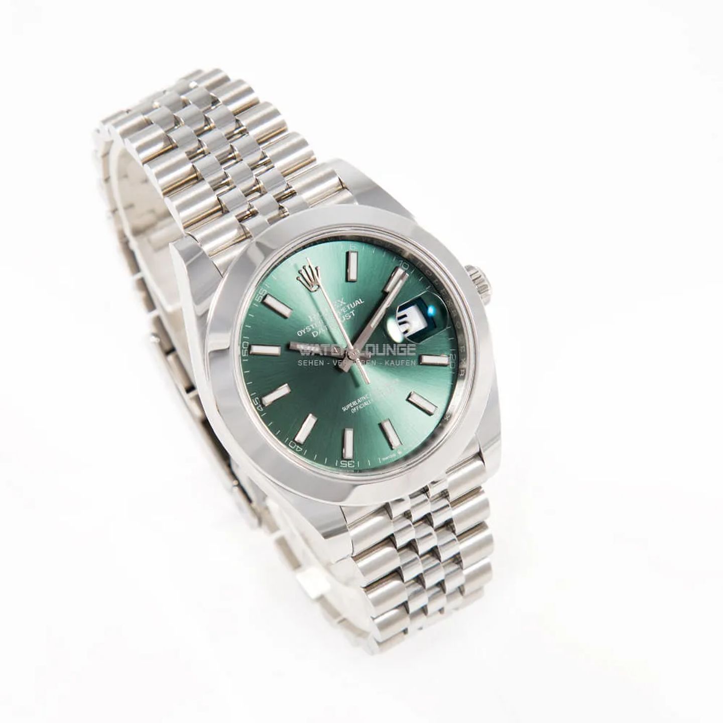 Rolex Datejust 41 126300 (2025) - Green dial 41 mm Steel case (4/8)