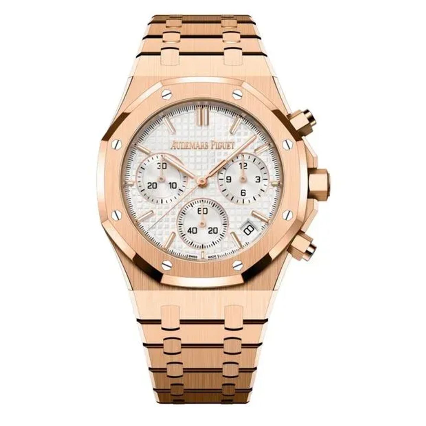 Audemars Piguet Royal Oak Chronograph 26240OR.OO.1320OR.07 (2024) - Silver dial 41 mm Rose Gold case (1/6)