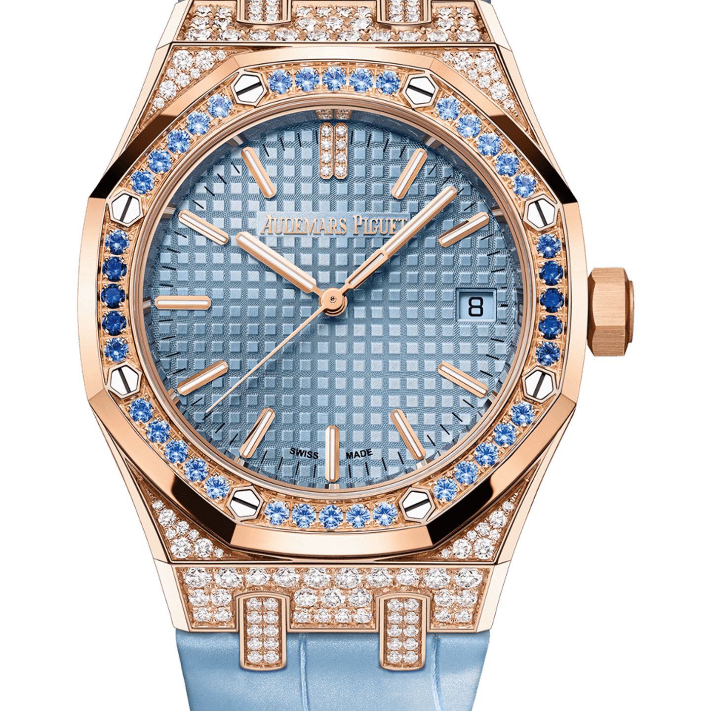 Audemars Piguet Royal Oak Selfwinding 15551OR.ZS.D344CR.01 (2025) - Blue dial 37 mm Rose Gold case (1/1)