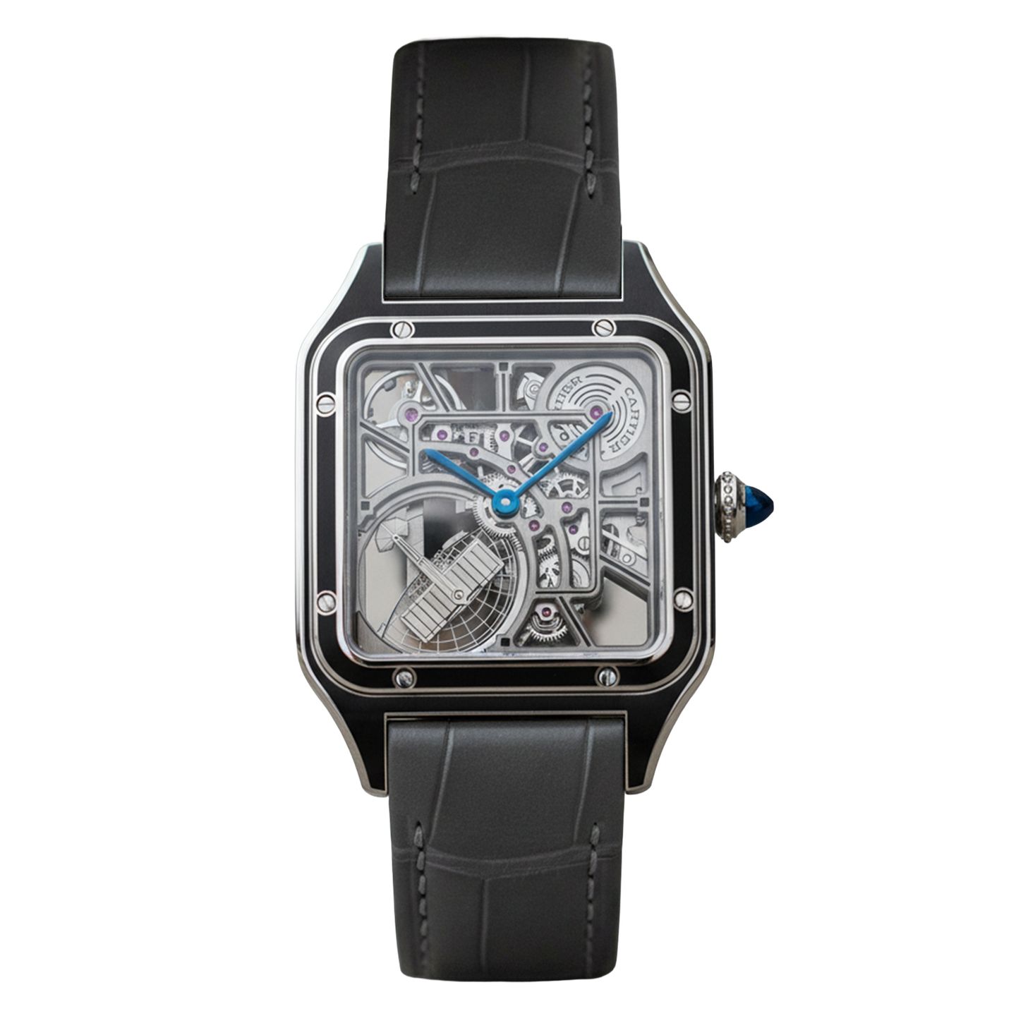 Cartier Santos Dumont WHSA0044 (2025) - Transparent dial 34 mm Steel case (1/4)