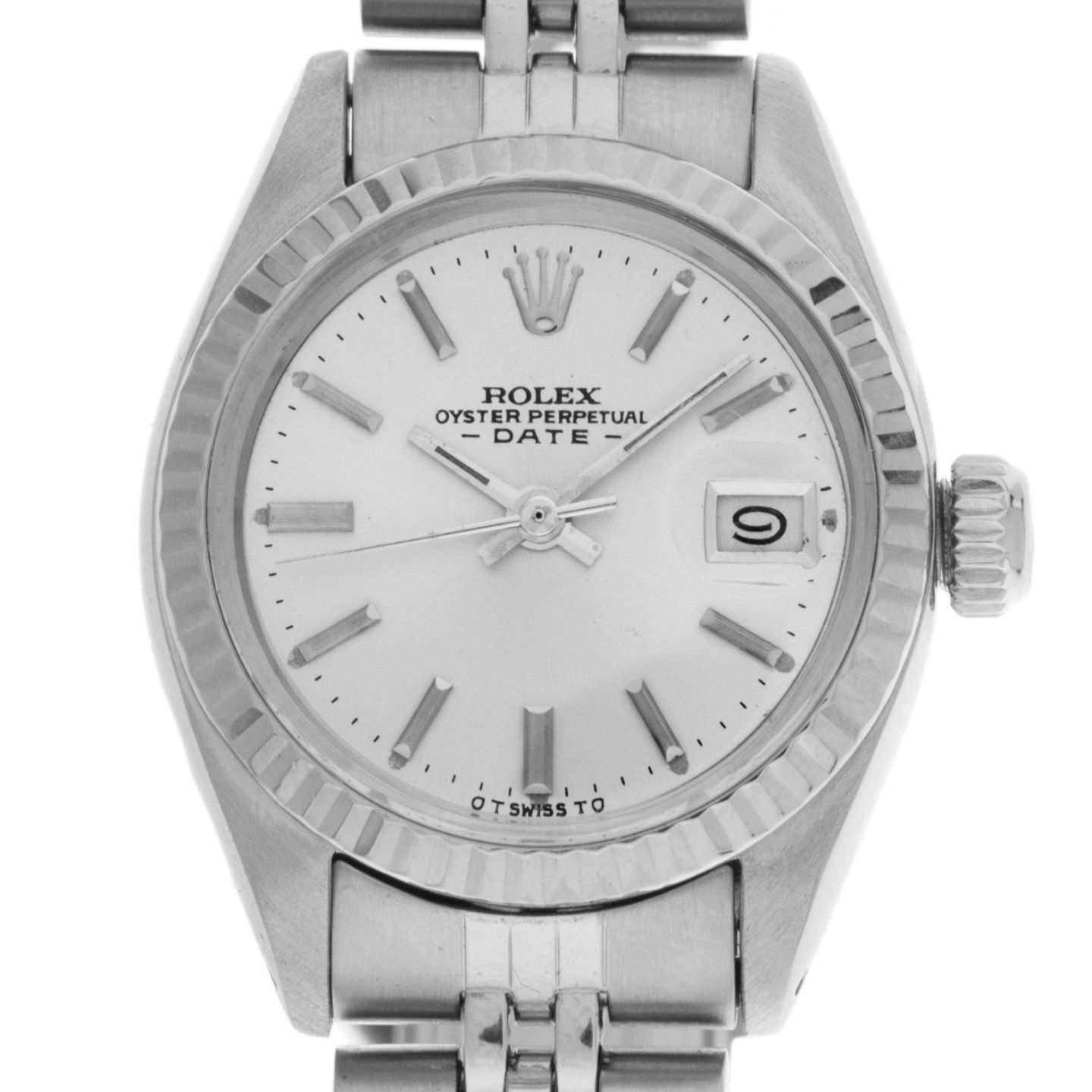 Rolex Lady-Datejust 6917 (1979) - Zilver wijzerplaat 26mm Staal (1/8)