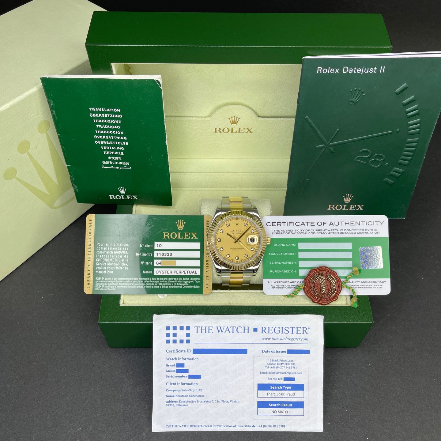 Rolex Datejust II 116333 - (3/8)