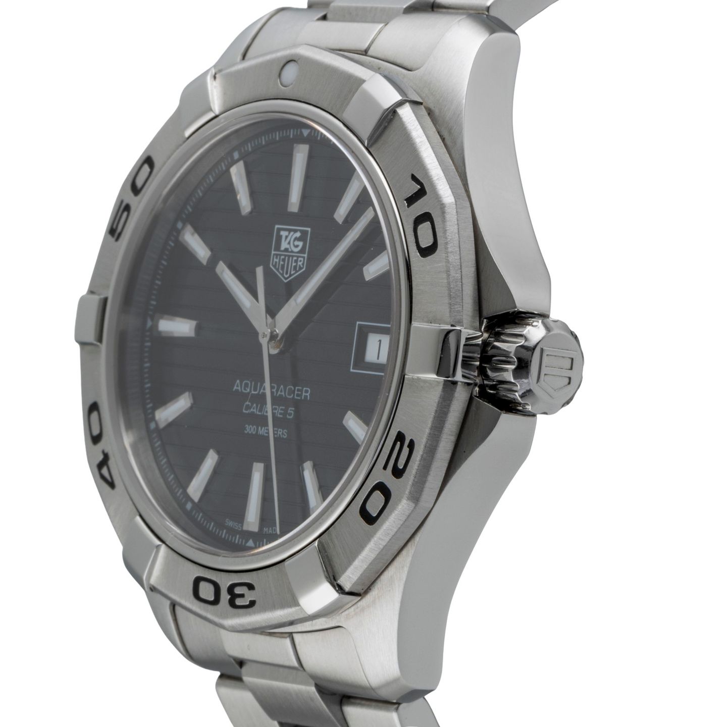TAG Heuer Aquaracer 300M WAP2010 (2010) - Black dial 41 mm Steel case (6/8)