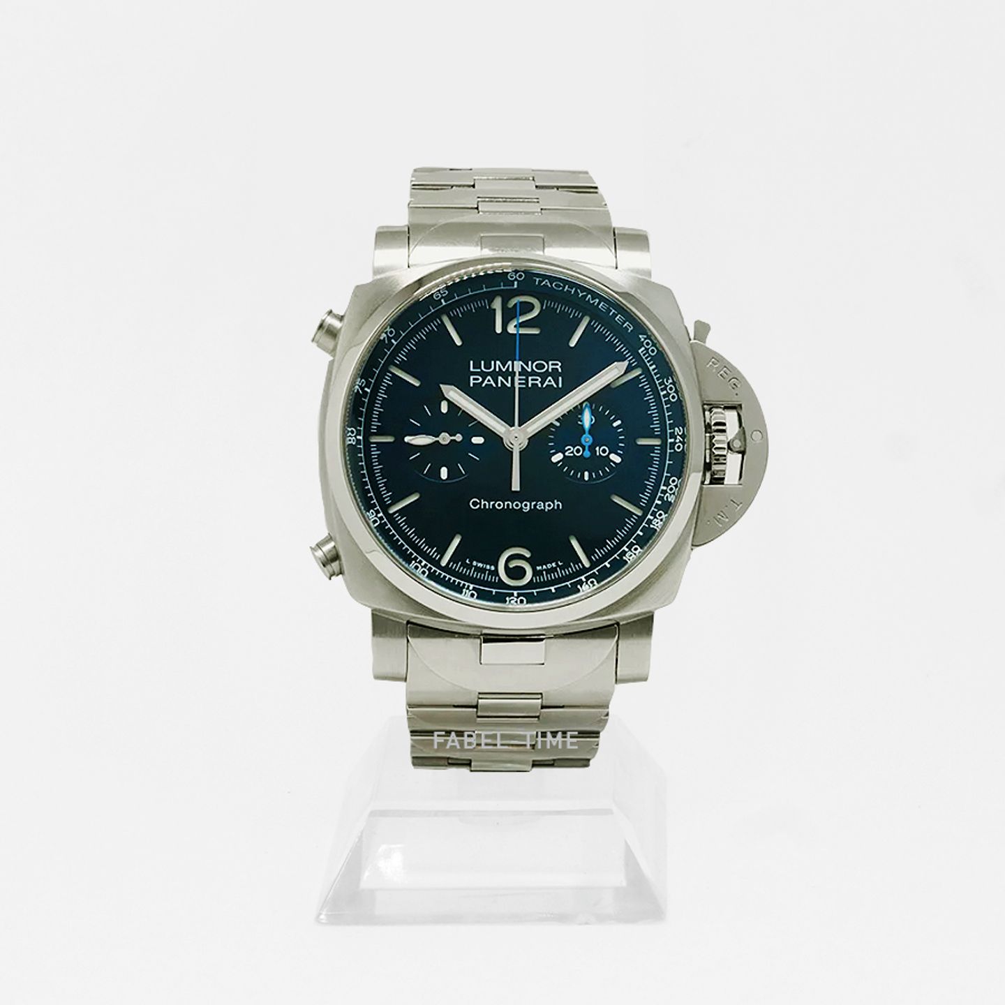 Panerai Luminor Chrono PAM01110 (2024) - Blauw wijzerplaat 44mm Staal (1/1)