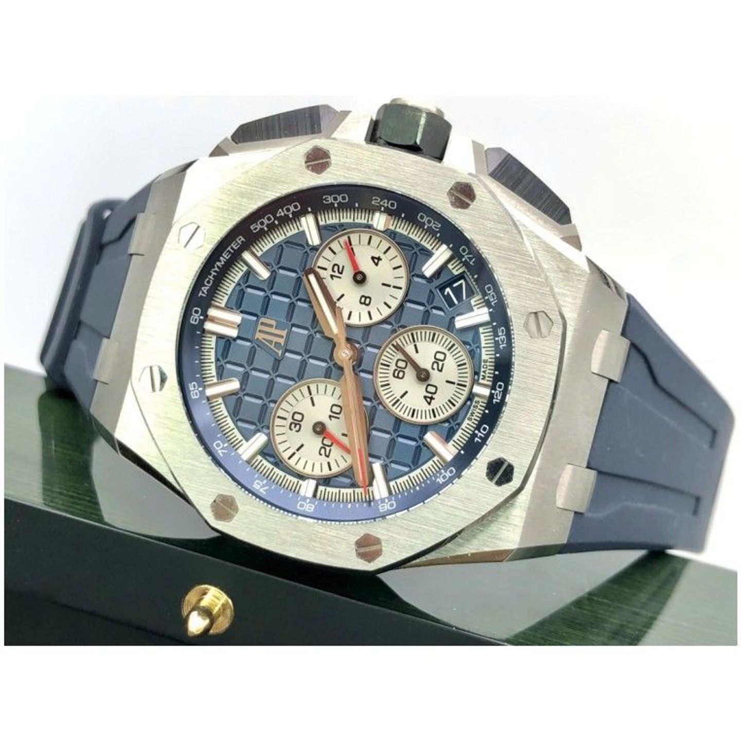 Audemars Piguet Royal Oak Offshore 26420TI.OO.A027CA.01 (2021) - Blauw wijzerplaat 43mm Titanium (4/5)