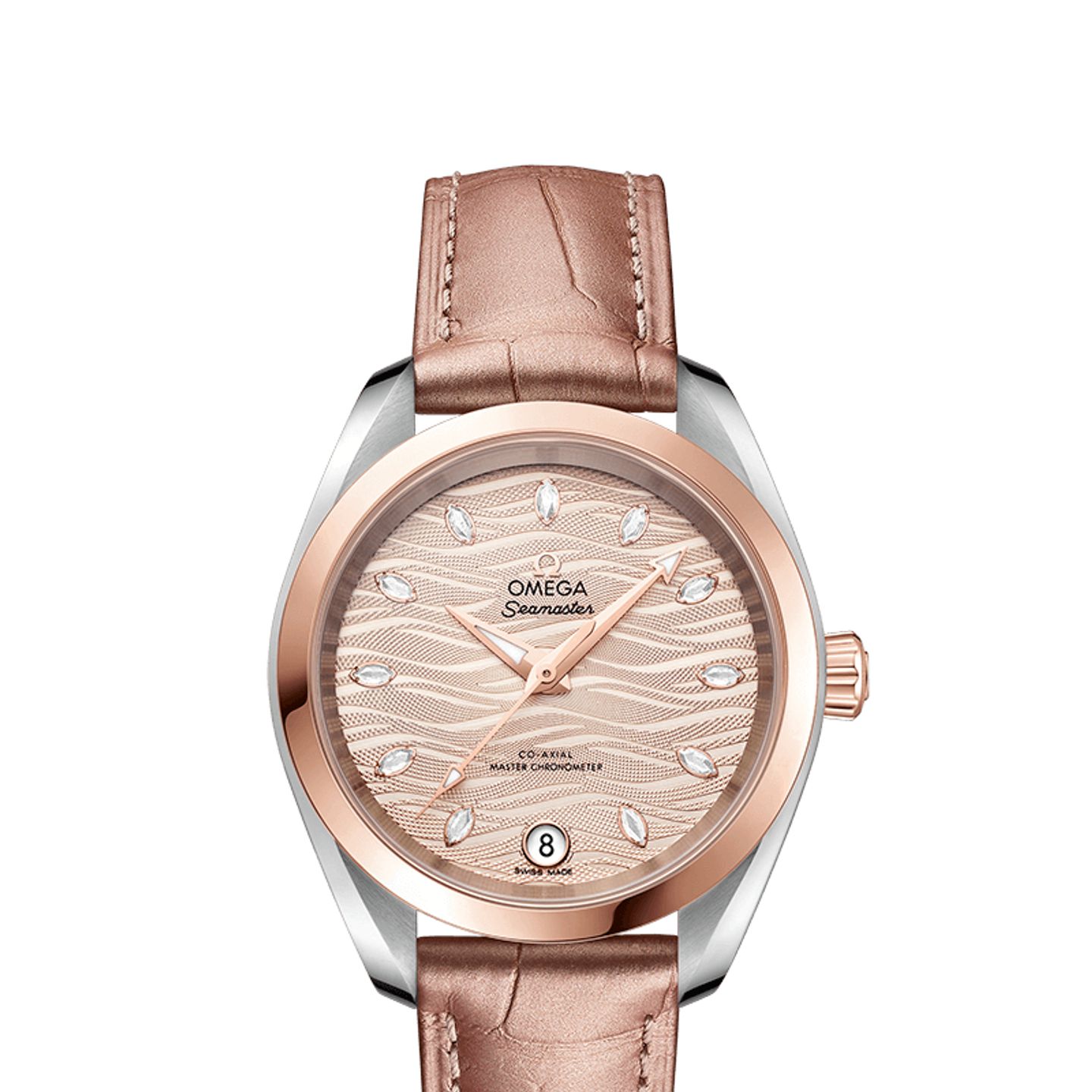 Omega Seamaster Aqua Terra 220.23.34.20.59.001 (2024) - Pink dial 34 mm Gold/Steel case (1/1)