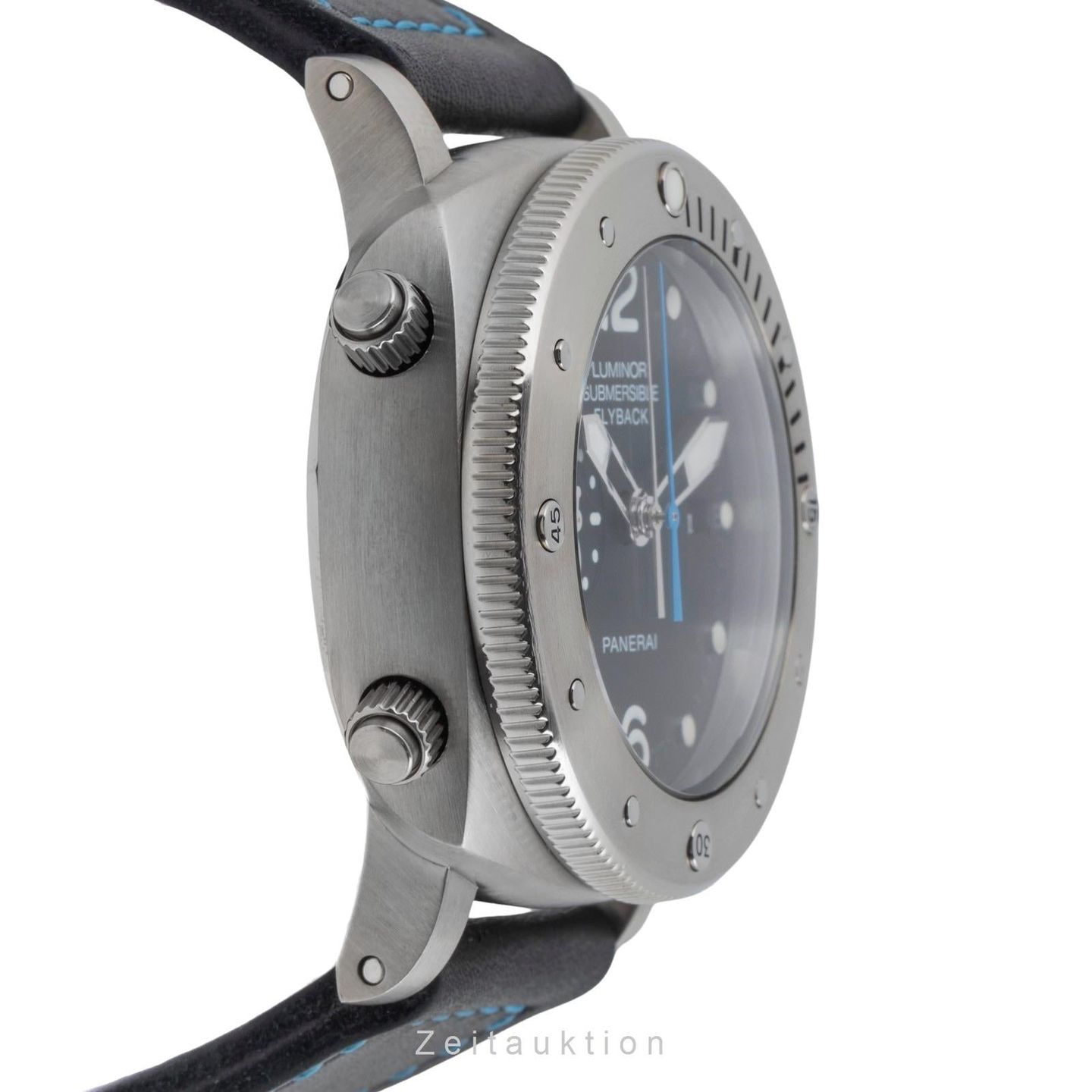Panerai Luminor Submersible 1950 3 Days Automatic PAM00614 (Onbekend (willekeurig serienummer)) - Zwart wijzerplaat 47mm Titanium (6/8)