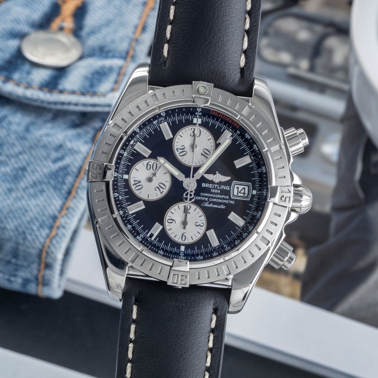 Breitling Chronomat Evolution A13356 (Onbekend (willekeurig serienummer)) - 44mm Staal (3/8)