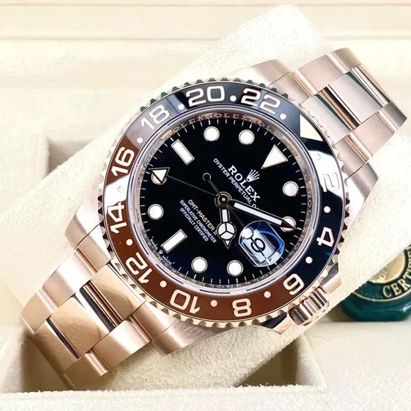 Rolex GMT-Master II 126715CHNR (2024) - Black dial 40 mm Rose Gold case (6/6)