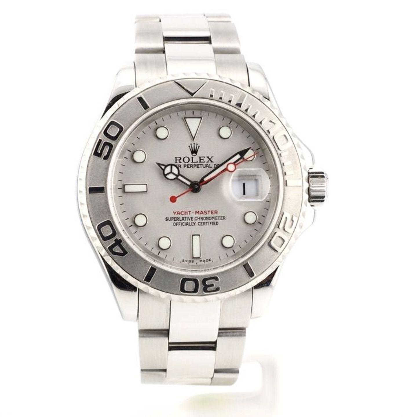 Rolex Yacht-Master 40 16622 (2006) - Zilver wijzerplaat 40mm Staal (1/8)