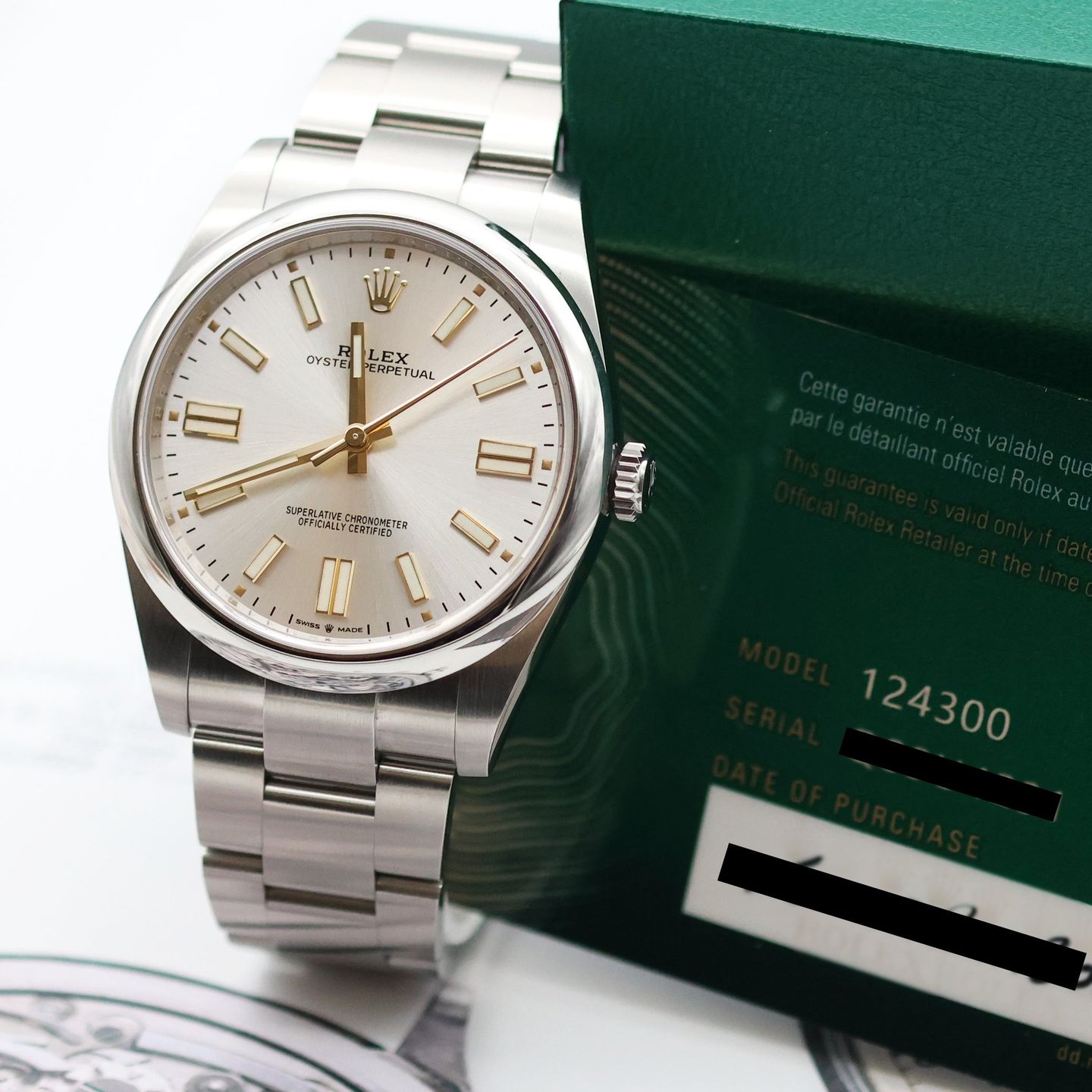 Rolex Oyster Perpetual 41 124300 (Unknown (random serial)) - Silver dial 41 mm Steel case (6/8)